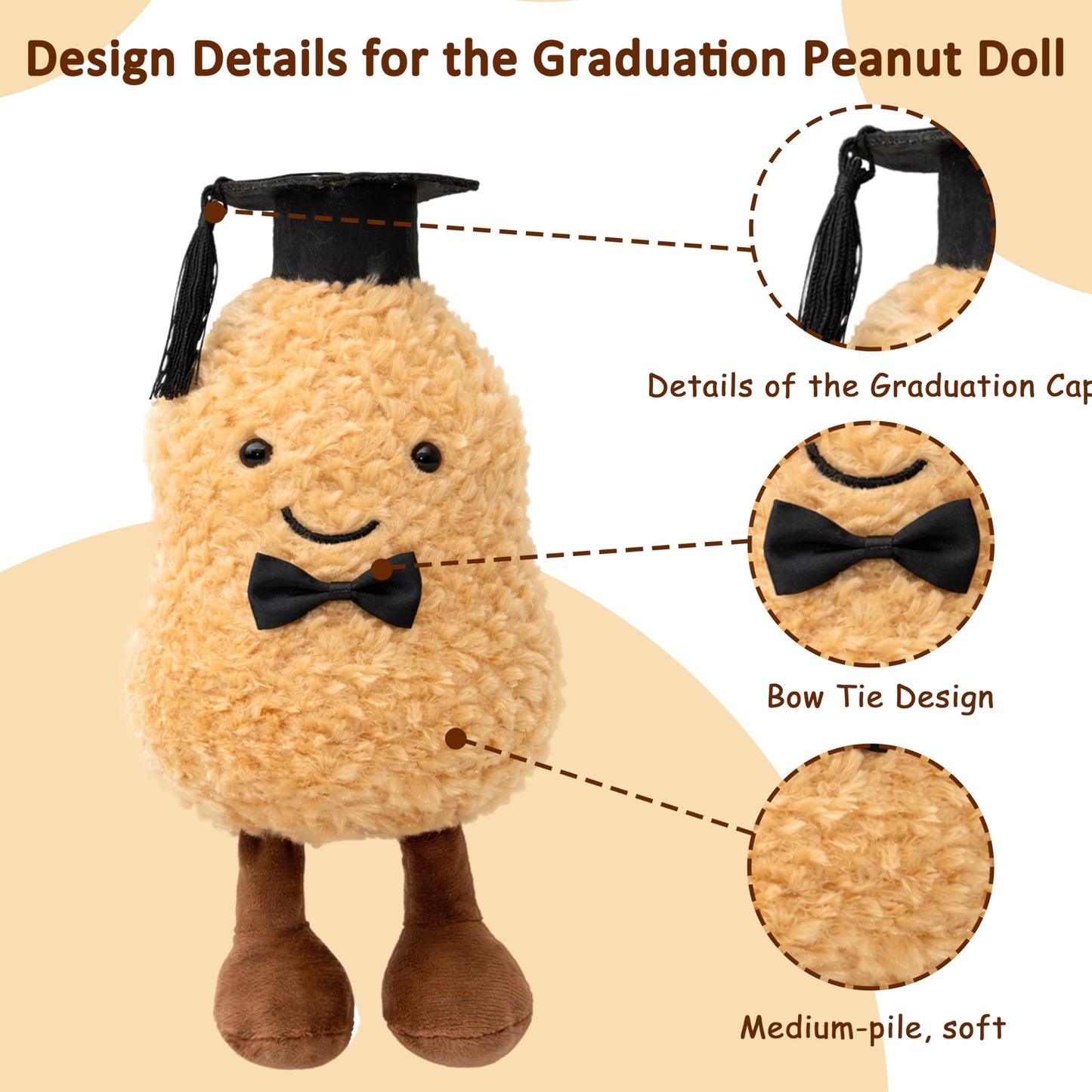 Graduation Souvenirs and Decorations—Suitable for Graduation Ceremonies and Parties (Khaki)