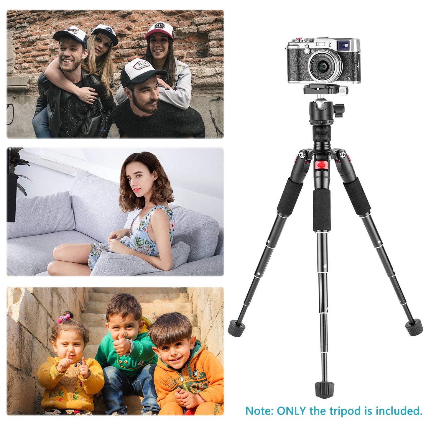 NEEWER Portable Desktop Mini Tripod Aluminum Alloy 20''/ 50cm Desk Tripod with 360 Degree Ball Head, 1/4 inch Quick Shoe Plate for DSLR Camera Video Camcorder, Load up to 11 pounds/5 kilograms