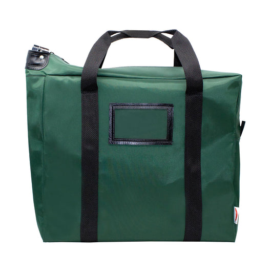 Cardinal bag supplies Briefcase Locking Document Bag, 17 x 14 x 5 inches (Forest Green)