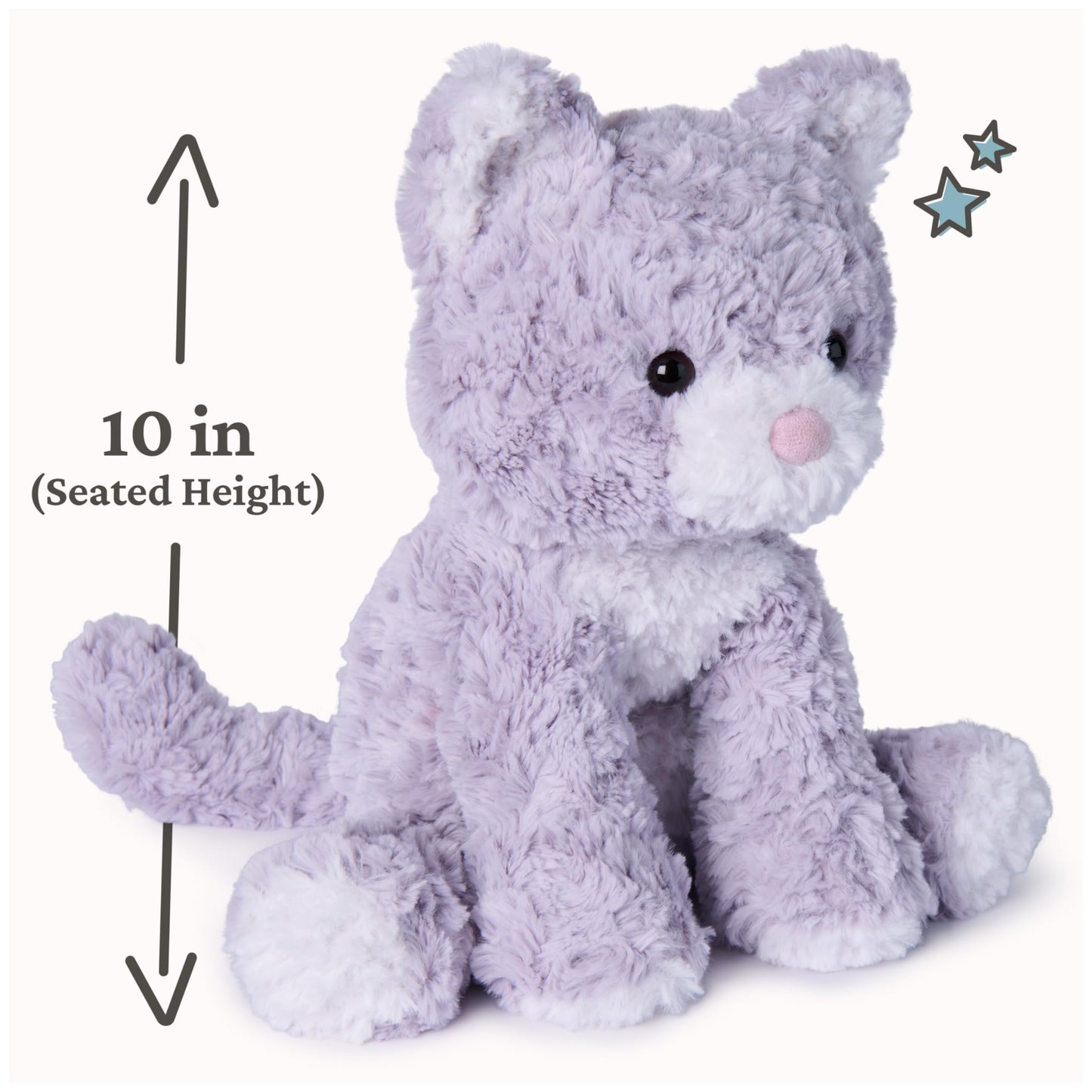 GUND Cozys Collection Kitten Plush, Cat Stuffed Animal for Ages 0 and Up, Purple, 10"