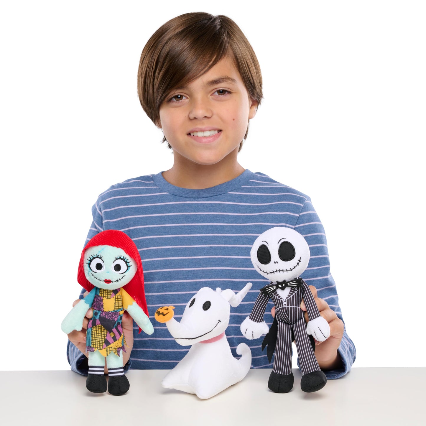 Disney Tim Burton's The Nightmare Before Christmas Small Plush 3-Pack Bundle, Plush Dolls, Officially Licensed Kids Toys for Ages 3 Up, Basket Stuffers and Small Gifts