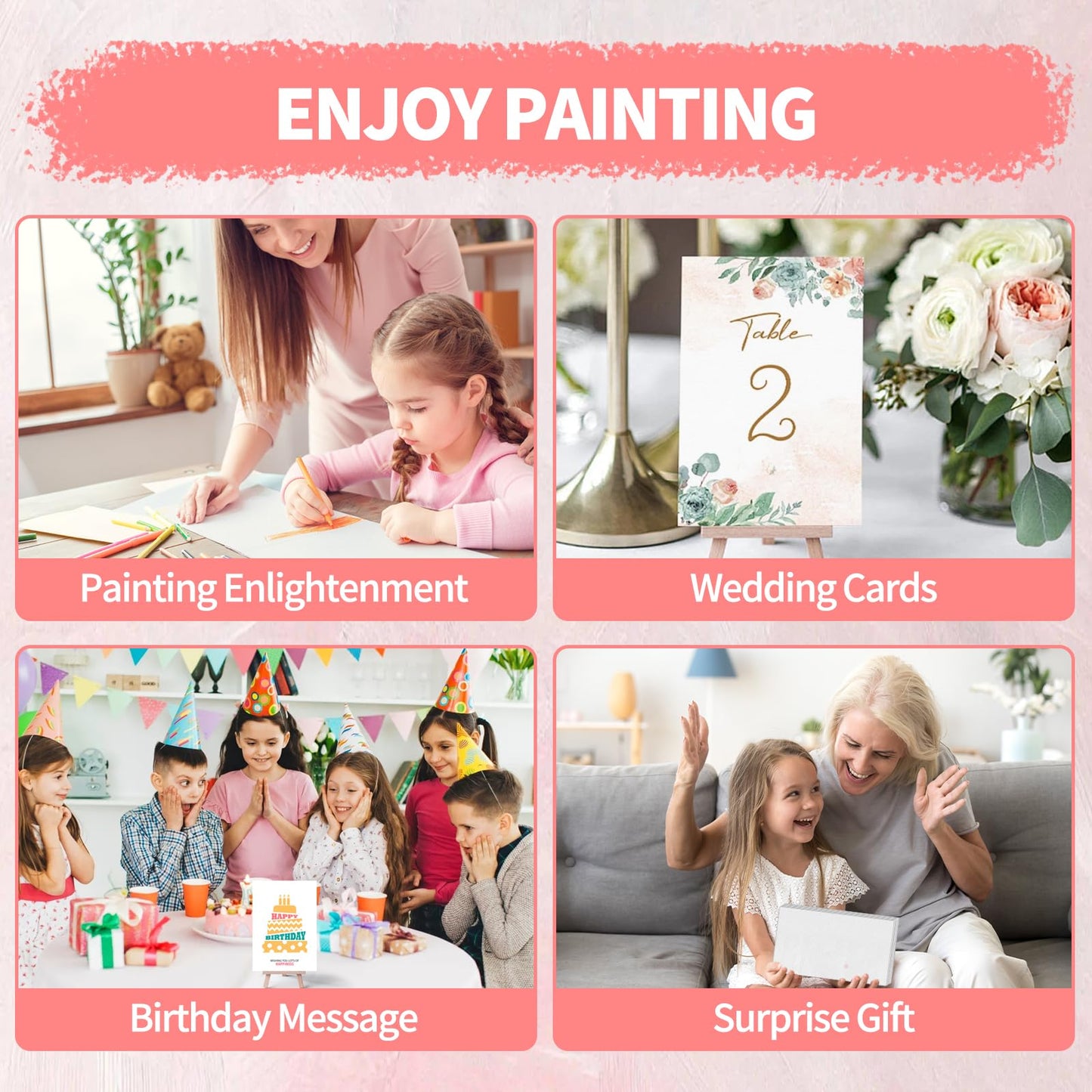ZAYOUAU 400 Sheets Cotton Watercolor Paper Bulk, 6 x 9 inch 300 GSM White Cold Press Art Painting Paper for Kids, Beginning Academy Artist Loose Drawing Paper Watercolors Sketch Acrylic Painting
