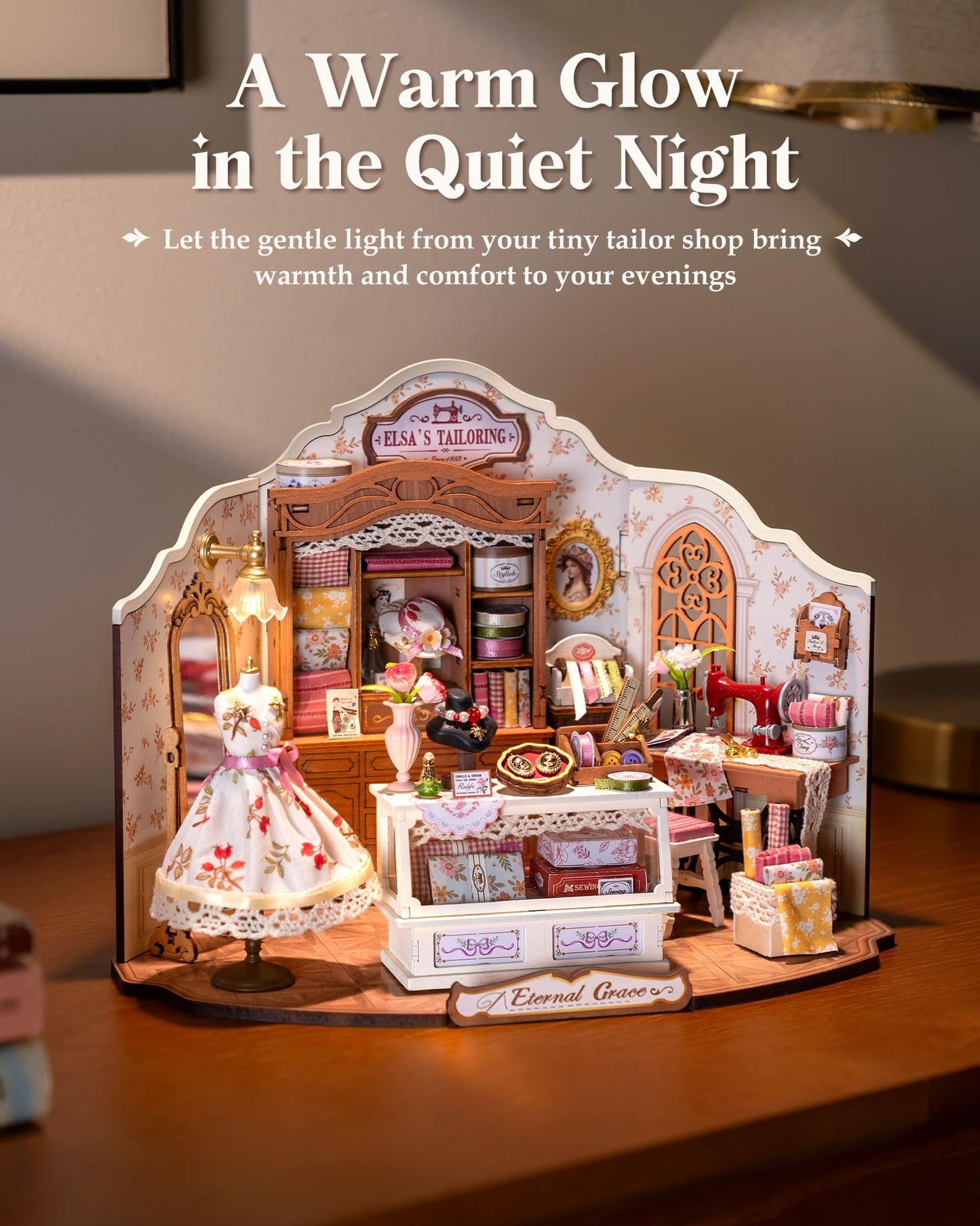 ROBOTIME DIY Miniature Dollhouse Kit
