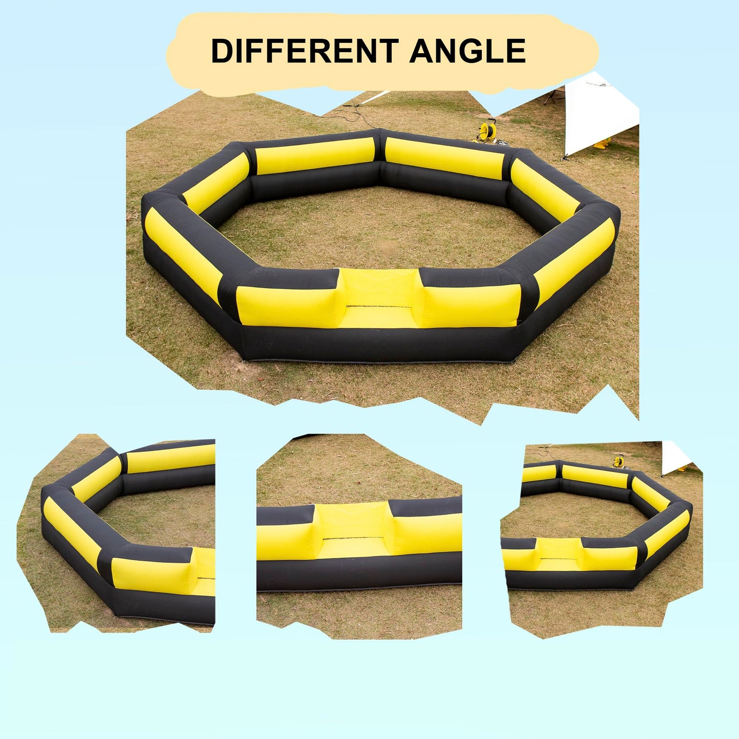 Blatesic Gaga Ball Pit Inflatable 15FT with Powerful Built-in Blower,Portable Gaga Pit for Indoor Outdoor School Family Activities