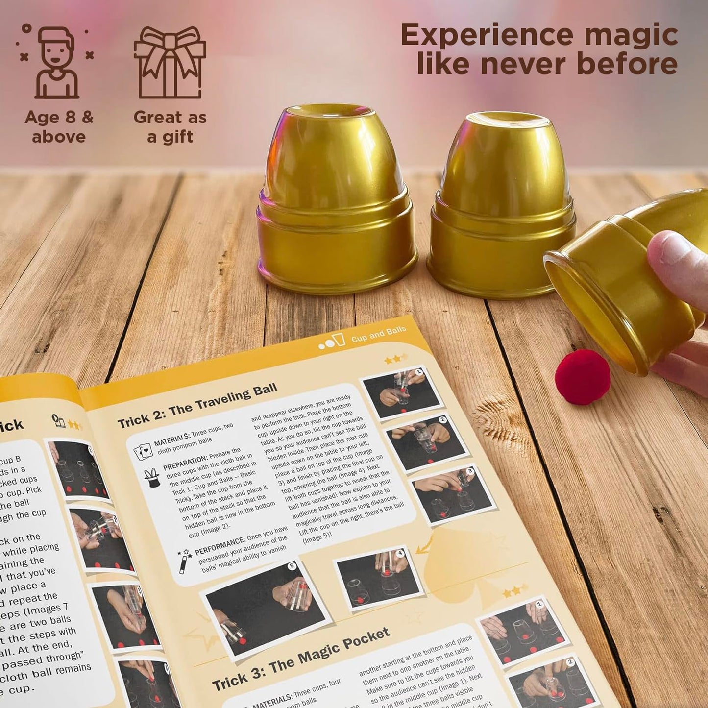 Thames & Kosmos Magic: Gold Edition Playset with 150 Tricks