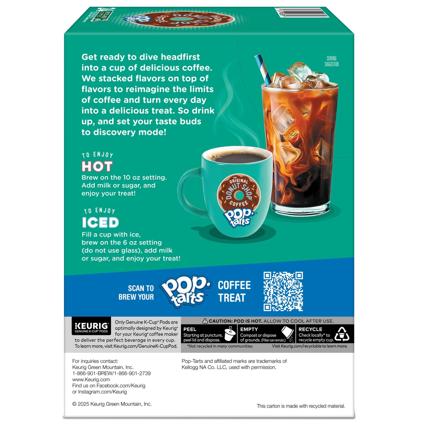 The Original Donut Shop Brown Sugar Cinnamon Pop Tart, 96ct