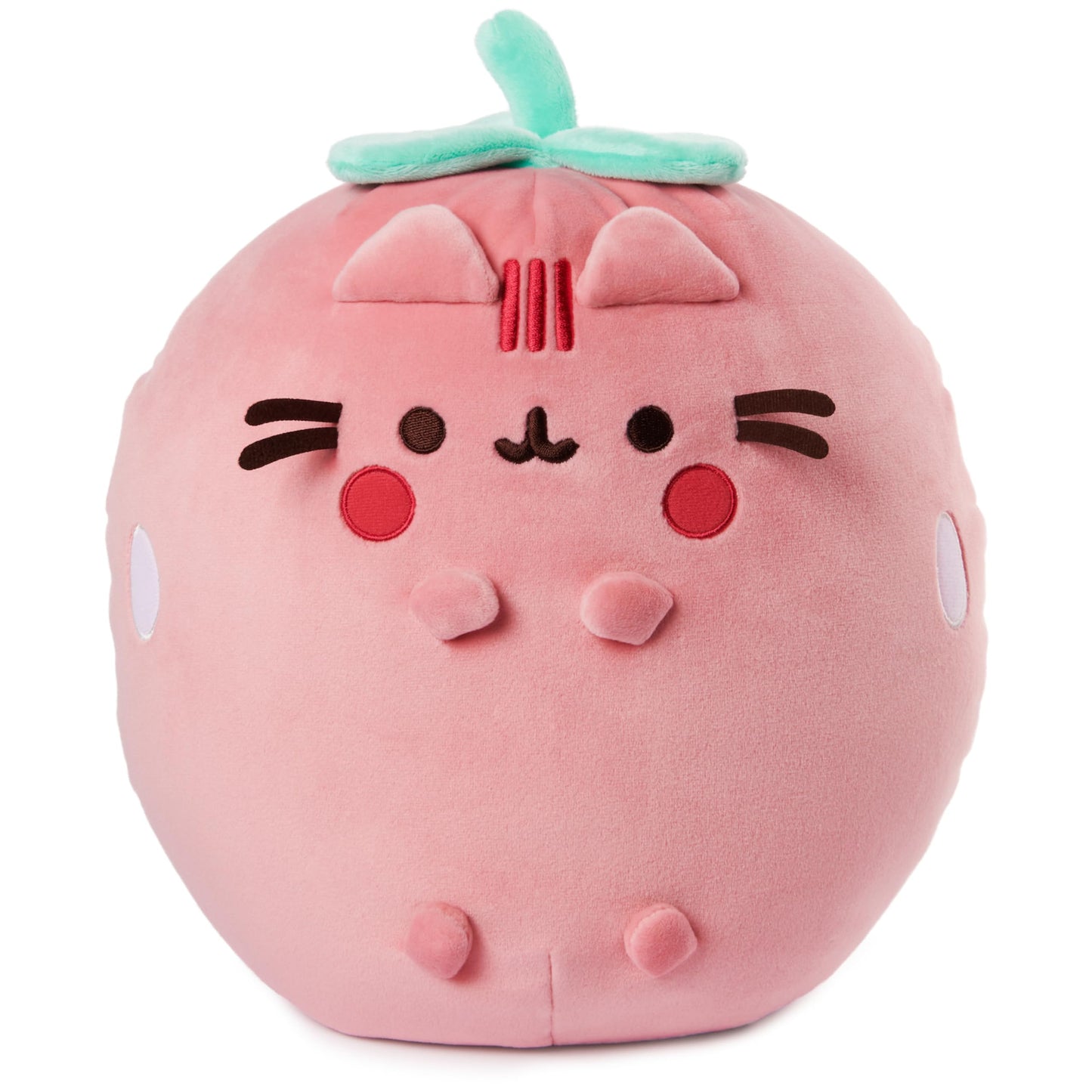 GUND Pusheen Strawberry Scented Squisheen Plush, Squishy Toy Stuffed Animal for Ages 8 and Up, Pink, 11”