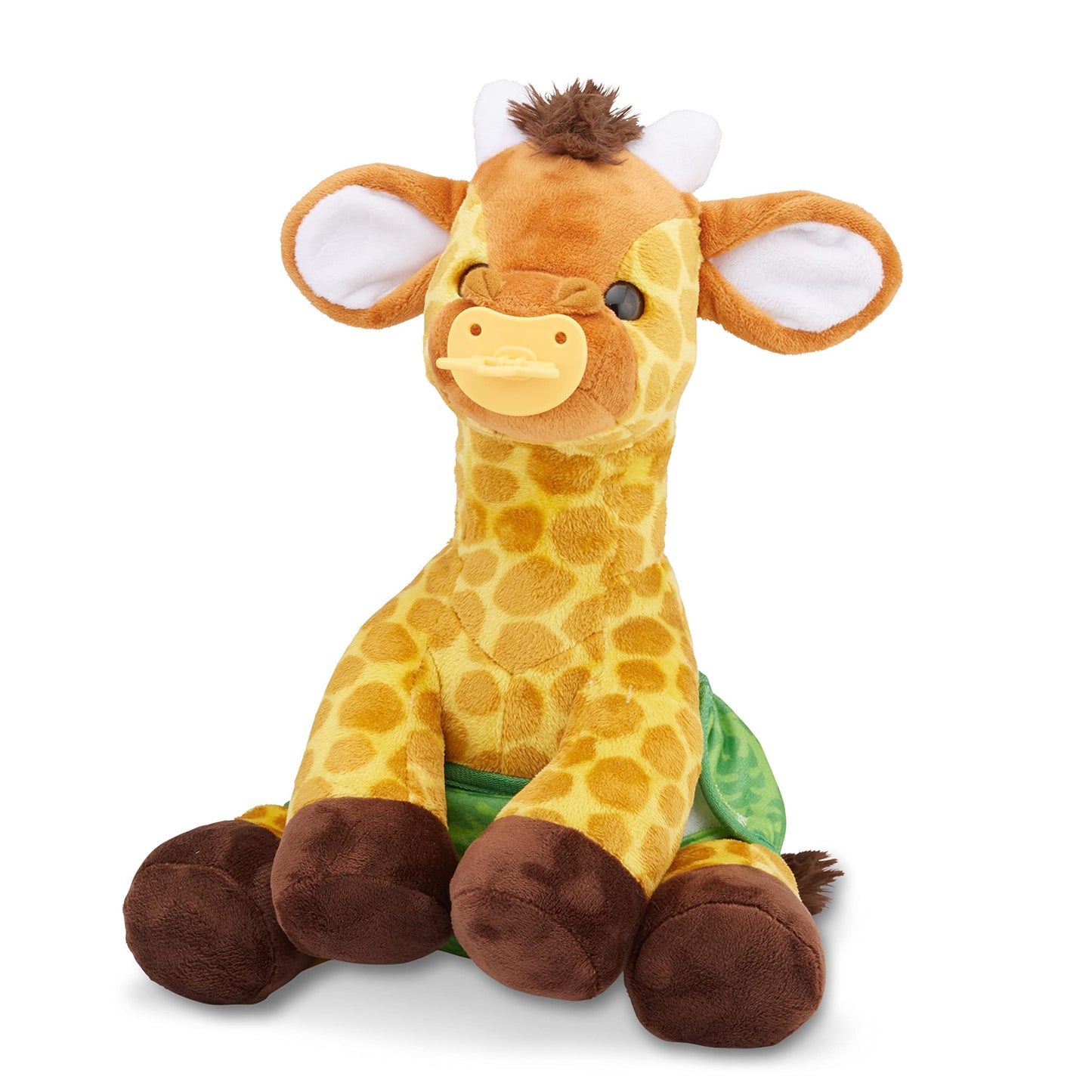 Melissa & Doug 11-Inch Baby Giraffe Plush Stuffed Animal with Pacifier, Diaper, Baby BottleToddler Animal Toys Ages 18+ Months