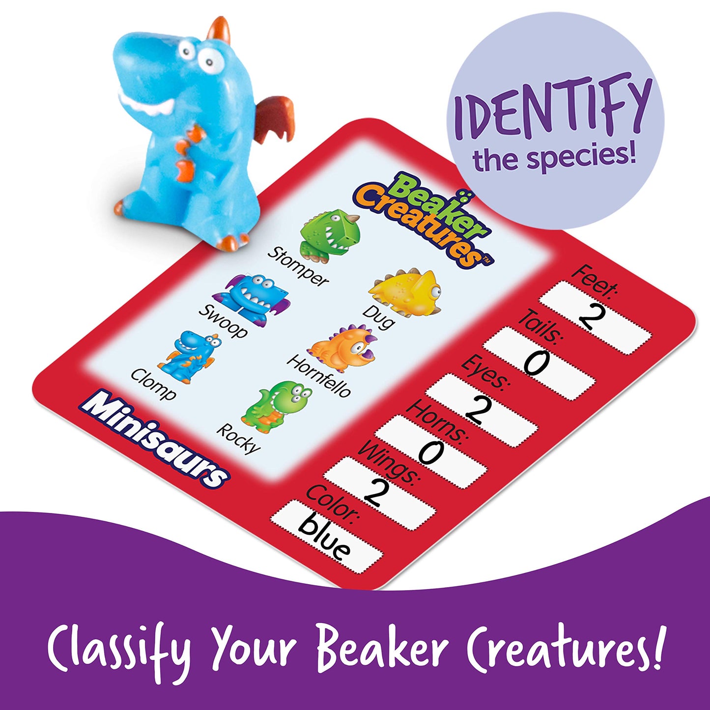 Learning Resources Beaker Creatures Reactor Pods,Series 1, STEM Certified Science Toy, Fun Experiments for Kids, 6 Pack, Ages 5+, Multicolor, LER3824
