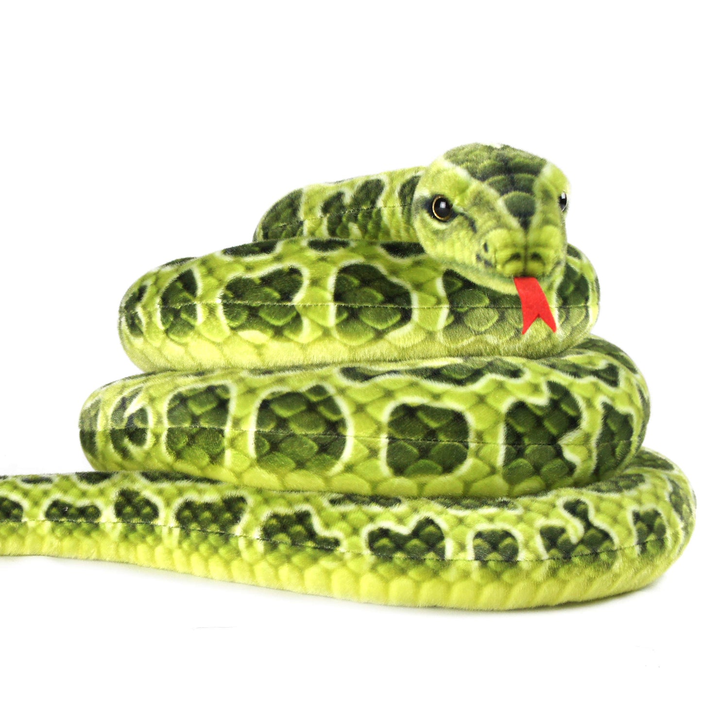 Gustavo The Green Anaconda - 100 Inch Stuffed Animal Plush - by TigerHart Toys