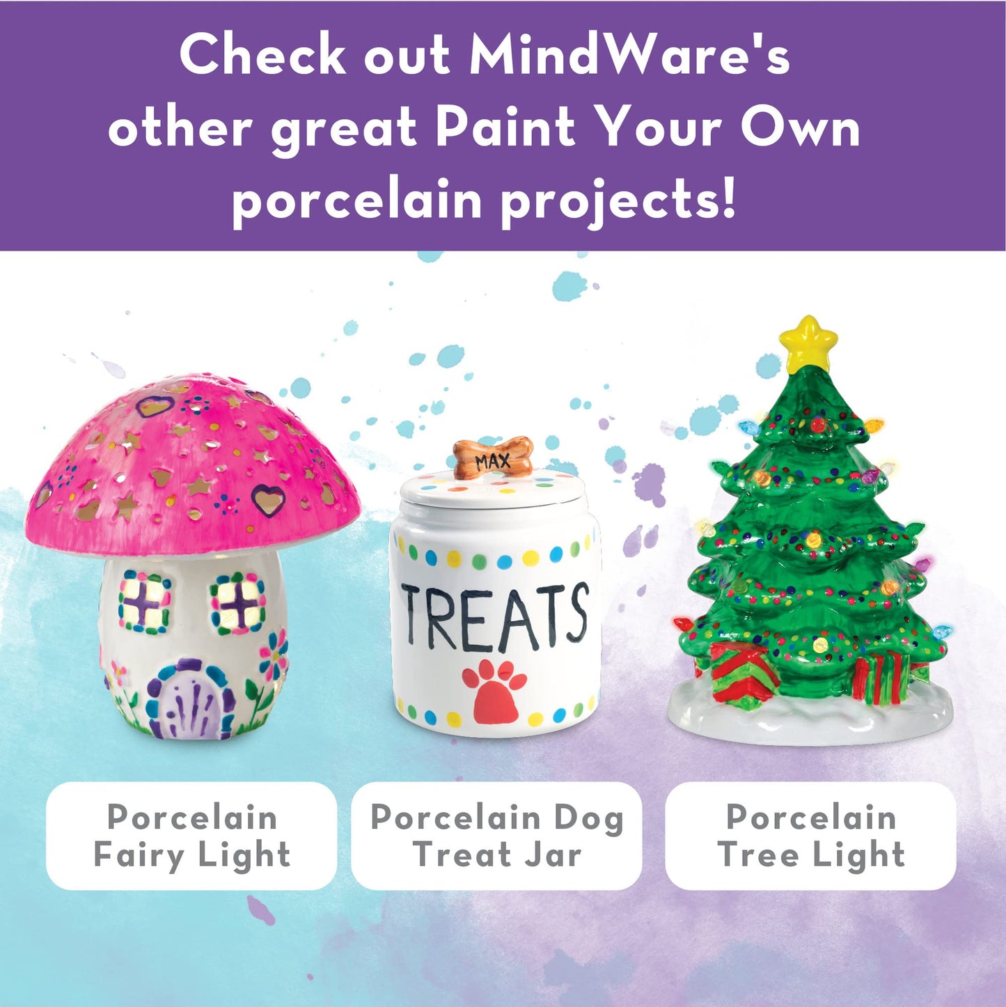 MindWare MW-24657 Paint-Your-Own Porcelain Plates Craft Kits