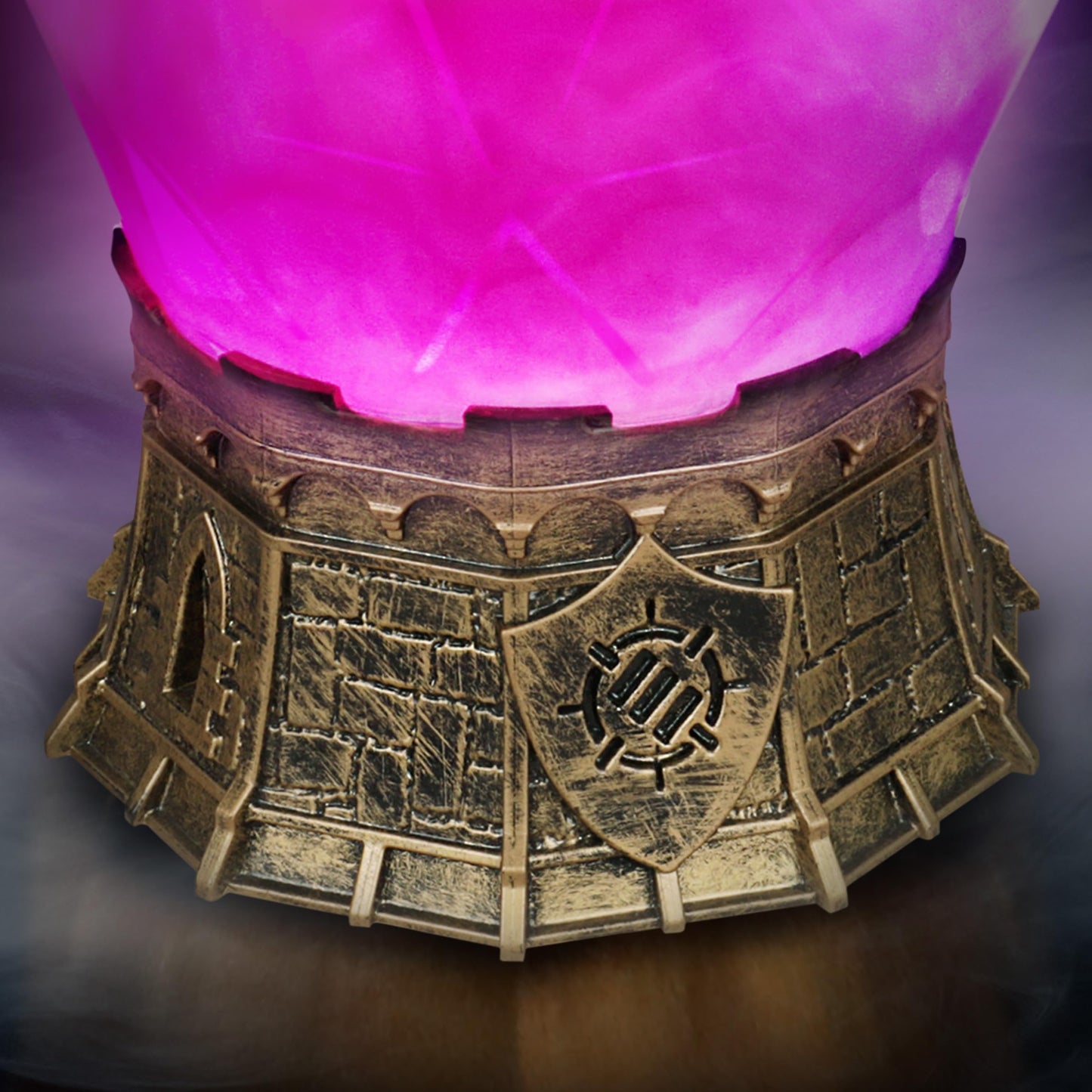 ENHANCE Gaming Sorcerer's Potion Light with Swirling Mystical Brew - Potion Bottle Mood Light Prop for Tabletop Game Immersion, Playroom, Desk Decor - Soft Glowing Whirling Potion (Purple Elixir)
