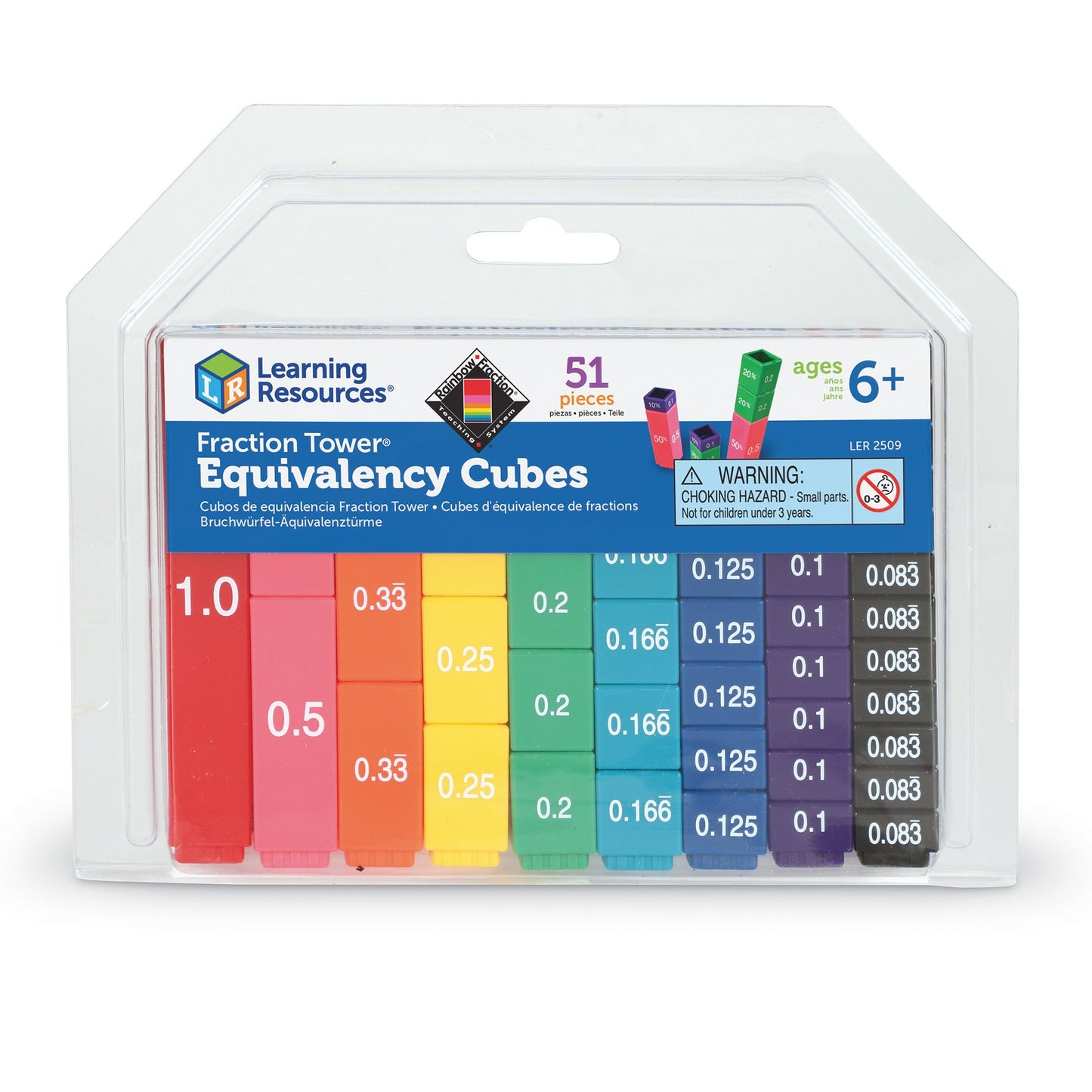 Learning Resources Fraction Tower Activity Set