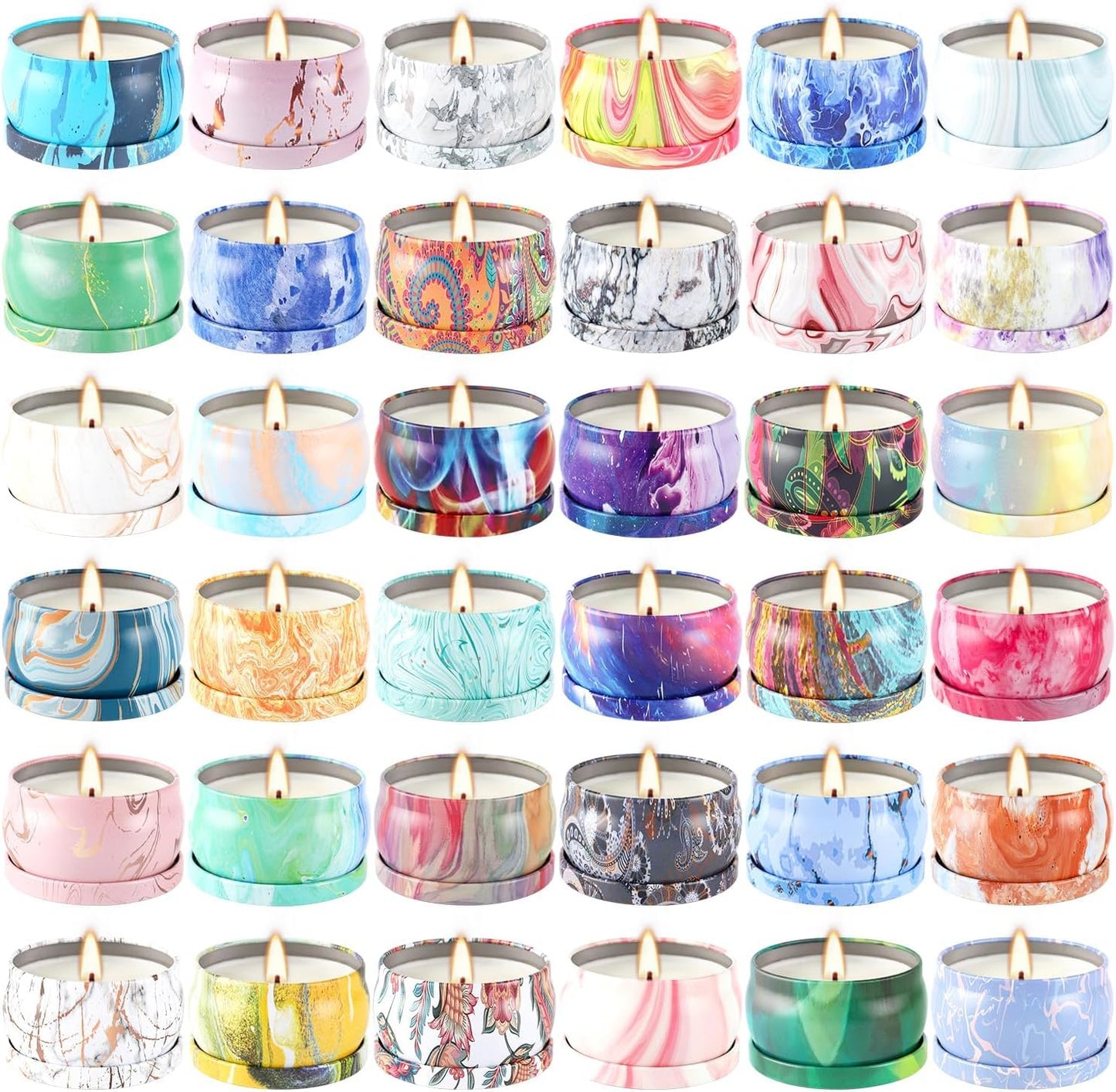 YOROXRG 36 Pack Scented Candles,Soy Wax Travel Tin Jar Candles,Aromatherapy Candles for Home 2.5 OZ Scented Candles for Mom for Christmas Candles, Birthday, Thanksgiving, Mother's Day,Valentine'sDay