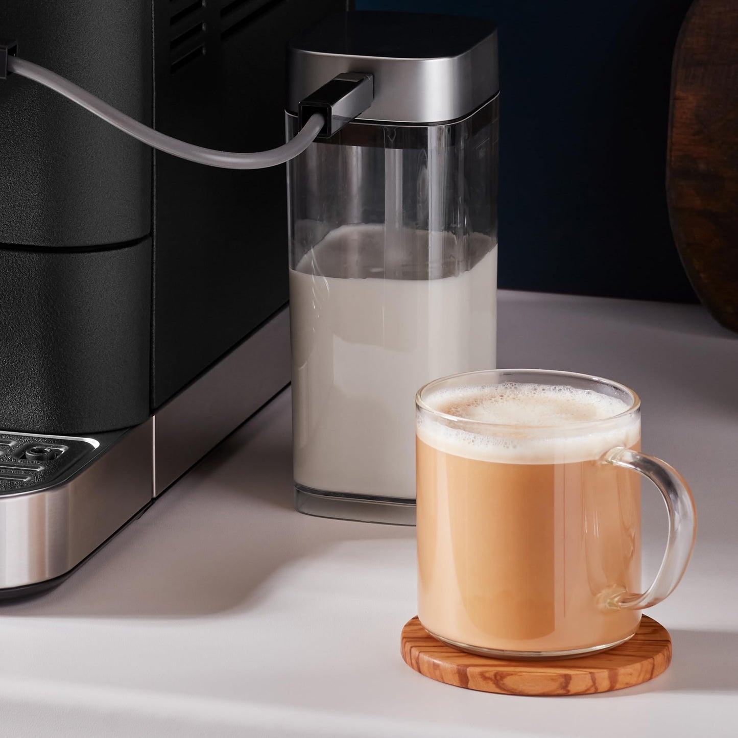 26.7 Oz. Milk Container with hose and lid for KitchenAid Fully Automatic Espresso Machines