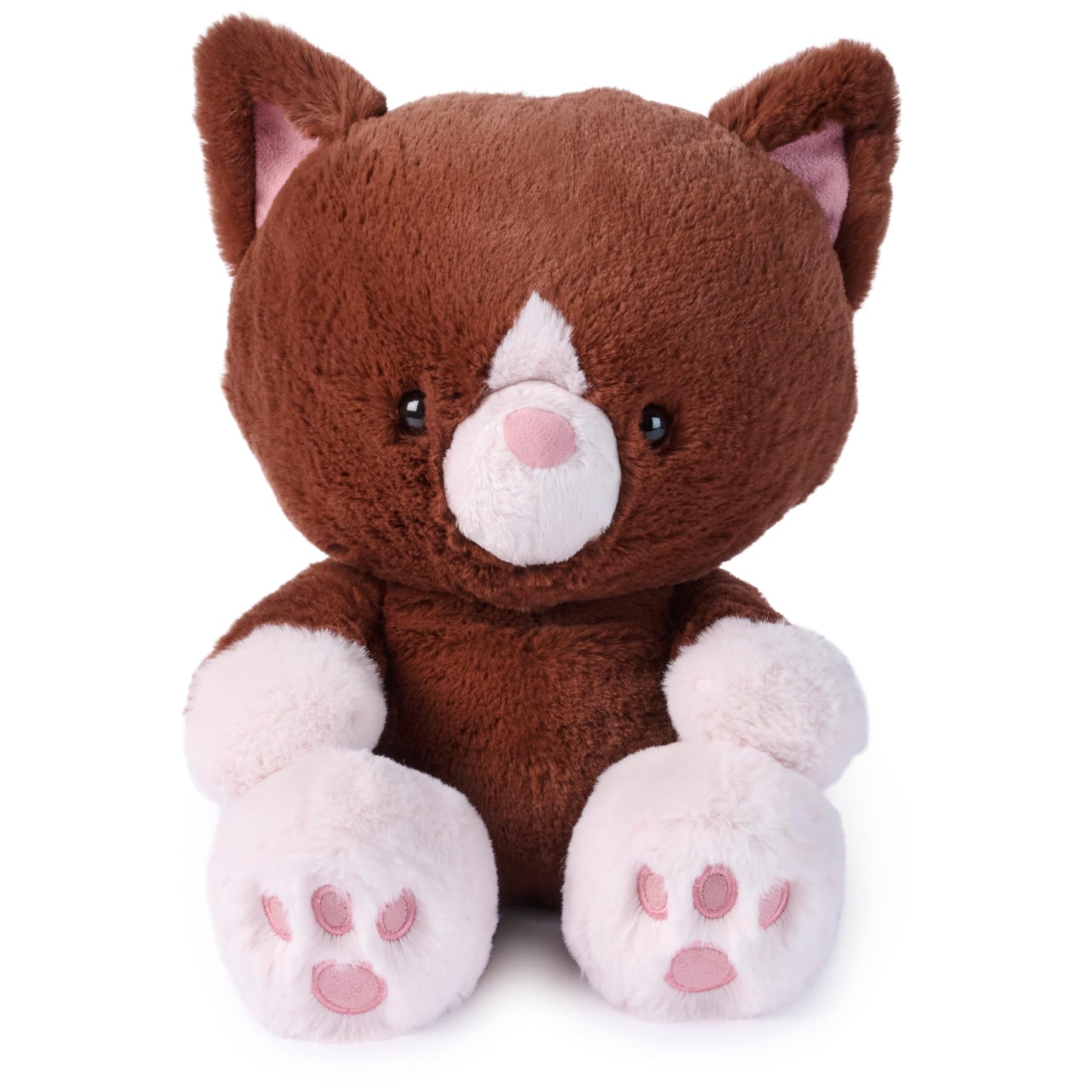 GUND Hazel Kitten Plush Toy, Premium Kitten Stuffed Animal, Sensory Toy for Ages 0 and Up, Brown, 12”