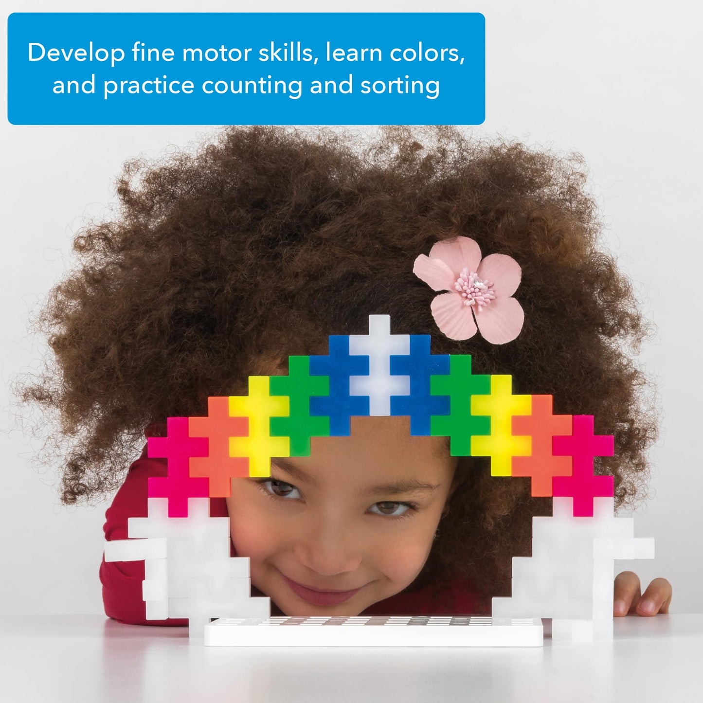 Plus Plus - Big Neon Mix - 100 Pieces - Creative Building and Construction Set - Mix of Neon Colors in a Box - Kids 1 to 6 Years - 3411