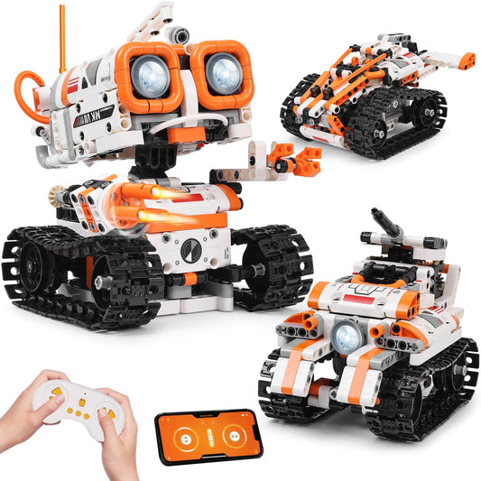 Kyanio STEM Robotics Kits for Kids Ages 8-12 8-14 Year Old, 3 in 1 Remote/APP Control & Programming Robot Building Set, Toy Coding Science Projects, Birthday Gift Ideas for 8 9 10 11 12+ Boys