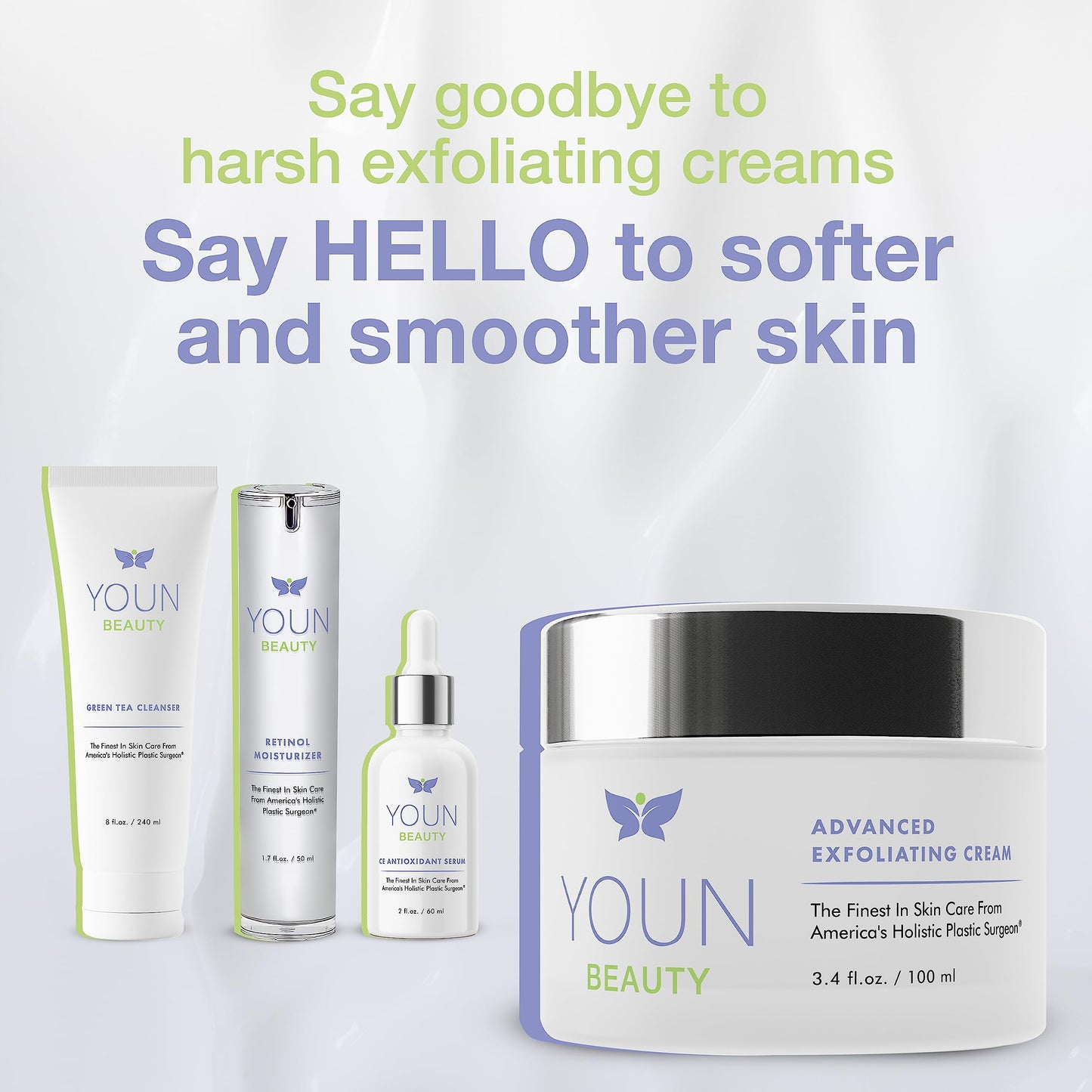 YOUN Beauty Wash-Off Exfoliating Face Wash by Dr. Anthony Youn – Paraben-Free, Gentle Face Exfoliator with Shea Butter, Vitamin E, Jojoba Oil, and Grapeseed Oil (100 ml)