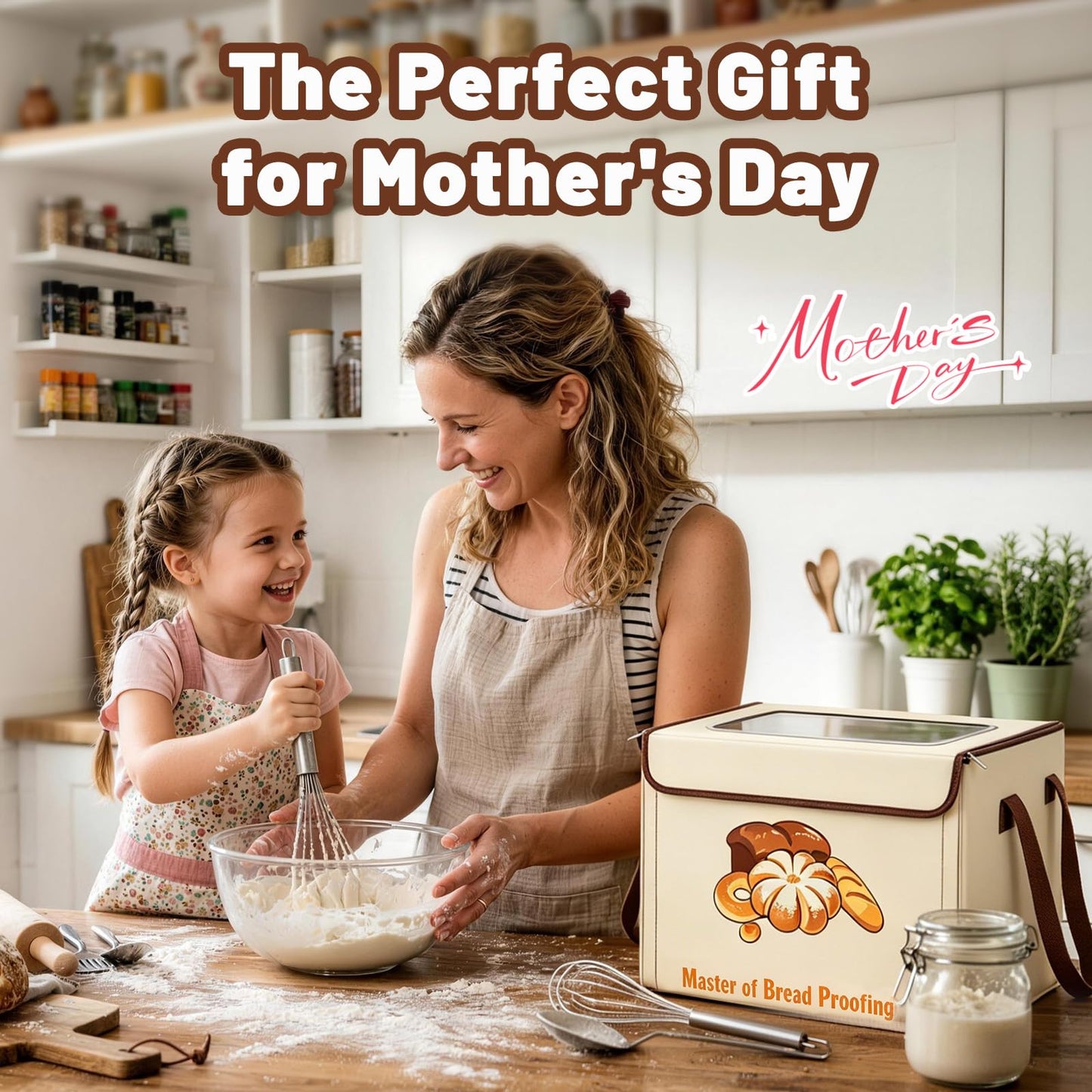Bread Proofing Box with 3-Sided Heating, Electric Dough Proofer 68-131°F & 99H Timer, Foldable Sourdough Proofer for Pizza & Fermentation, Large Capacity with Metal Rack & Water Tray