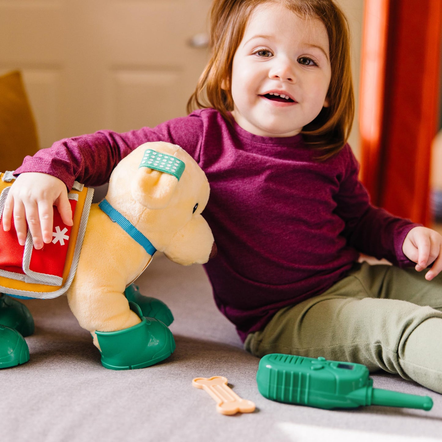 Melissa & Doug Let’s Explore™ Ranger Dog Plush with Search and Rescue GearSearch and Rescue Dog Stuffed Animal for Kids Ages 3+