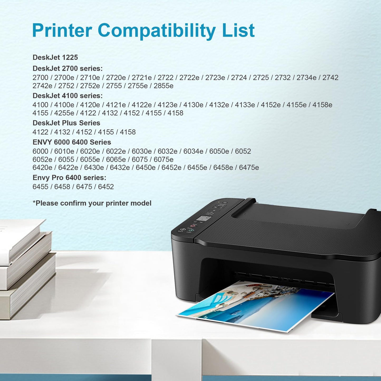 Eudul 67XL Ink Cartridges Black Color Combo Pack Replacement for HP Ink 67 67XL for HP DeskJet 2700 2700e 2755e 2755 4155e 4155 Envy 6000 6055e 6055 6400 6455e 6458e Envy Pro 6455 6458 6452 (2 Pack)