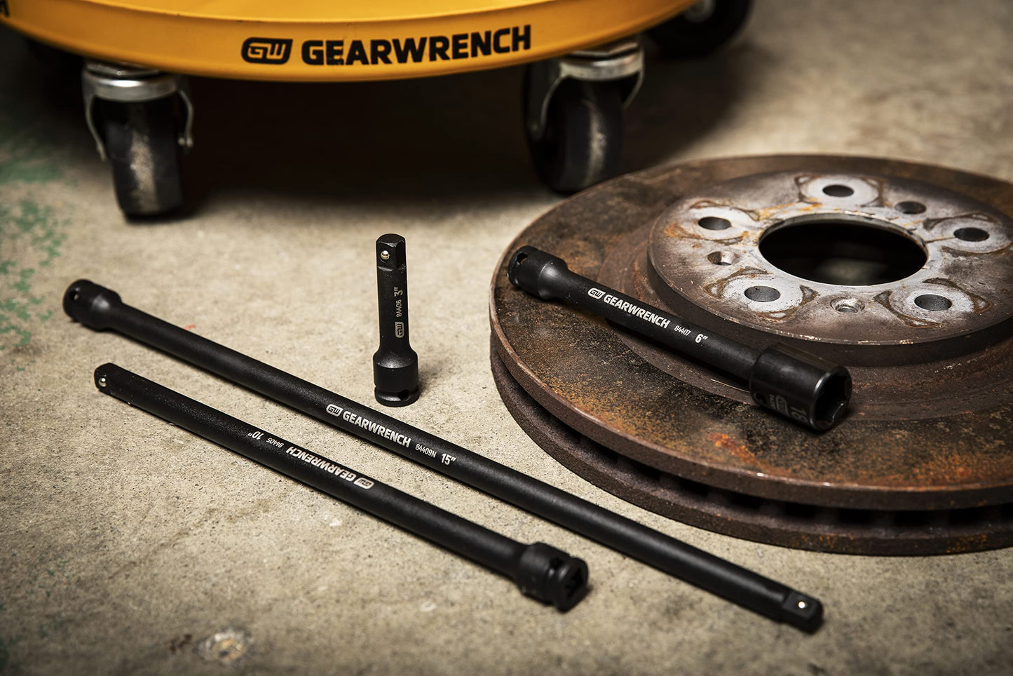 GEARWRENCH 4 Pc. 3/8" Drive Impact Extension Set, 3", 6", 10" & 15" - 84926N