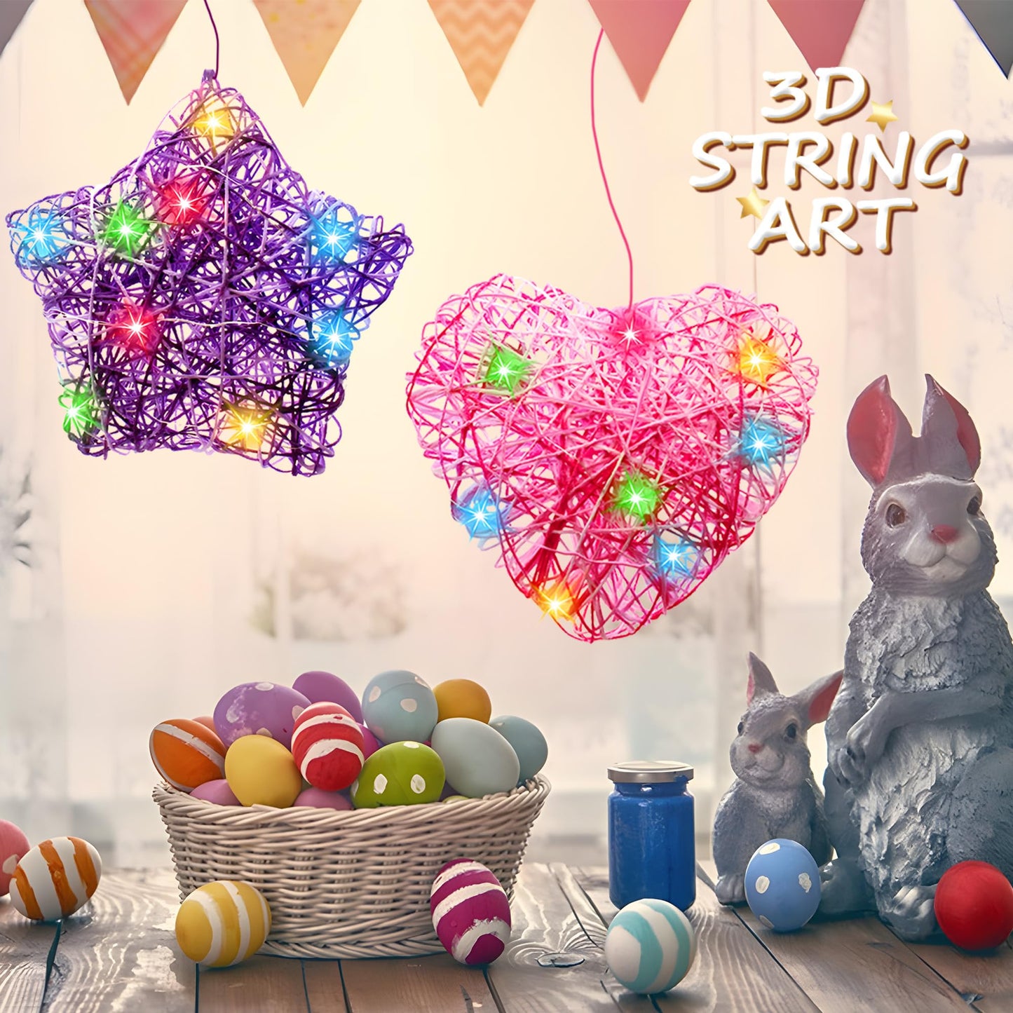 ROHSCE Create a DIY String Art Star Lantern - Projects for Kids