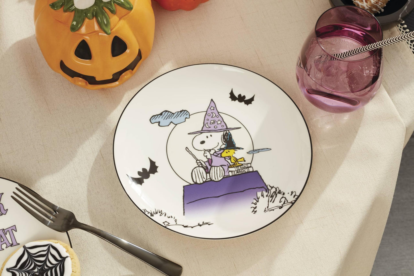 Lenox 896688 The Great Pumpkin Accent Plates, Set of 4, Assorted, Halloween