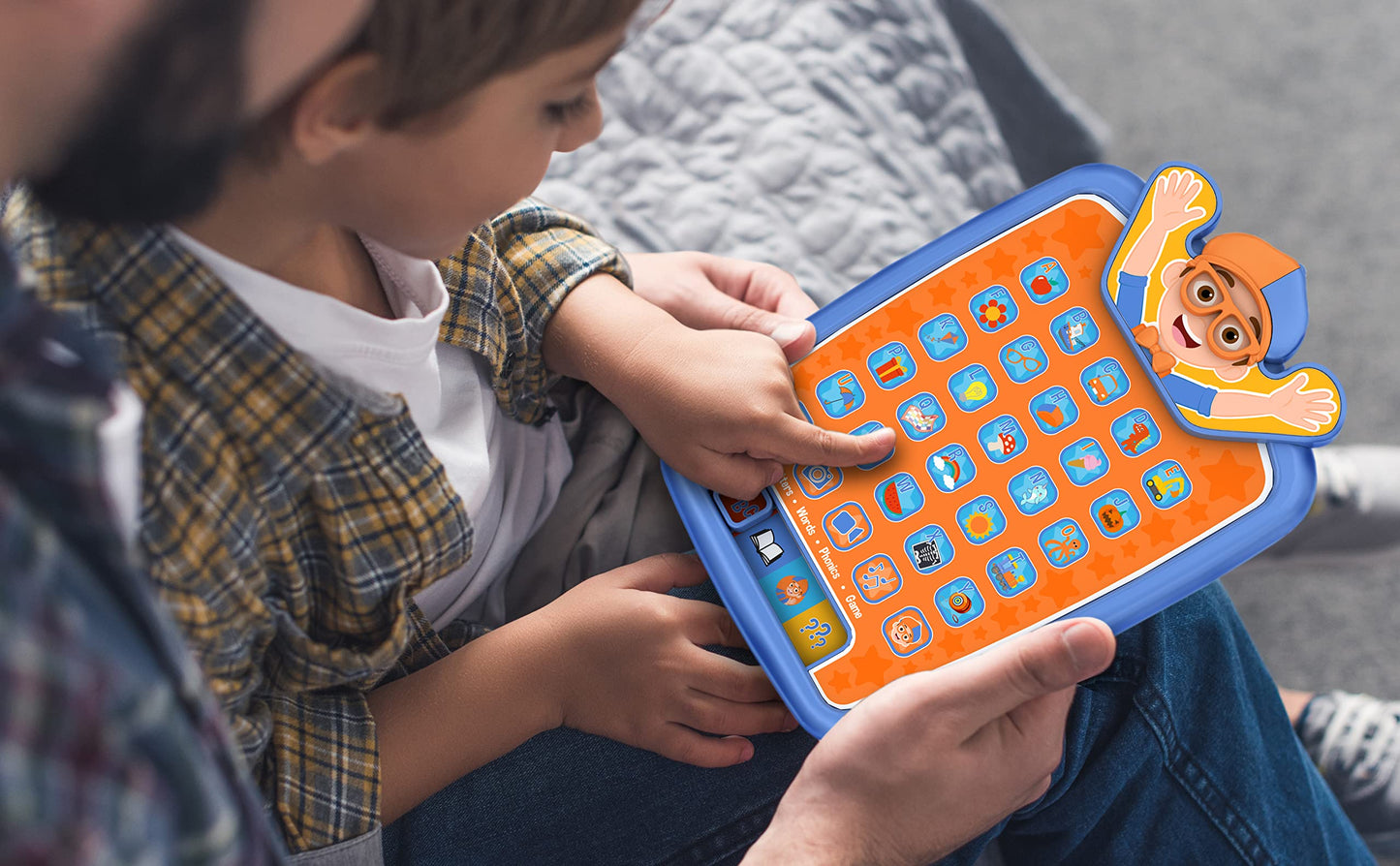 SWEYOGURT ekids Blippi Kids Tablet for Preschool Learning, Toddler Tablet with Educational Games and ABC Learning for Toddlers and Fans of Blippi Toys