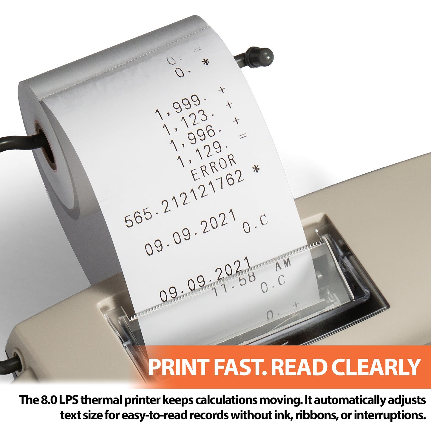 Victor 1310 Big Print Printing Calculator, 12-Digit LED Display, Fast Ink-Free Printing (8.0 LPS), Cost/Sell/Margin Keys, Advanced Business Functions, 2-1/4" Thermal Paper