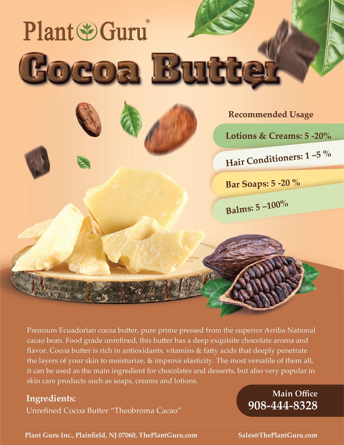 Shea, Mango and Cocoa Butter 1 lb. Bars Variety Bundle Pack - 100% Pure Natural Unrefined - Ideal Moisturizer For Dry Skin, Body, Face And Hair Growth. Great For DIY Soap and Lip Balm Making.