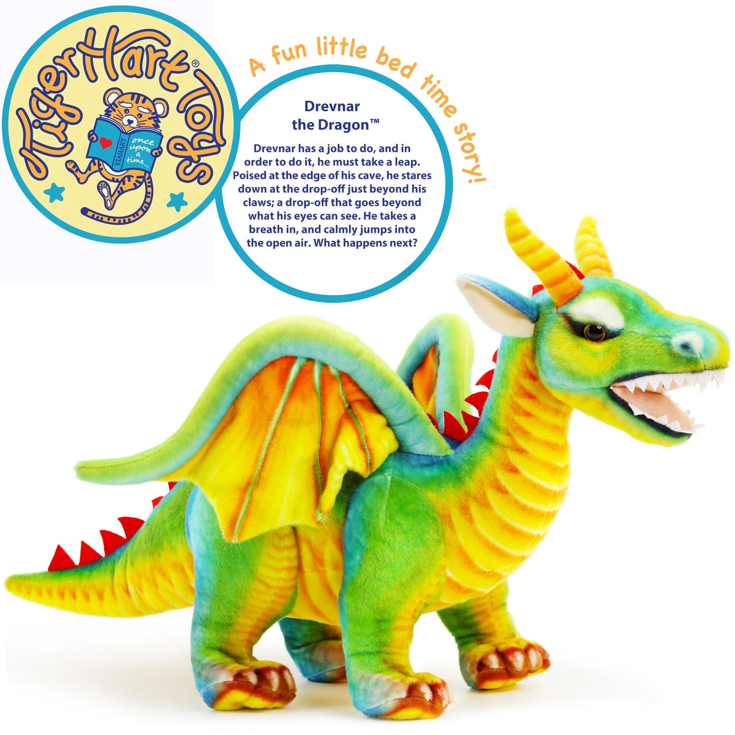 Drevnar The Dragon - 29 Inch Stuffed Animal Plush