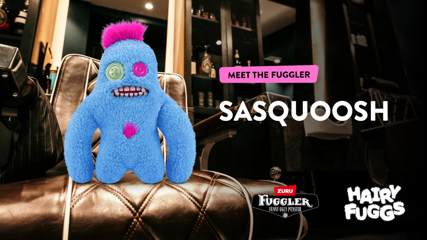 Fuggler Hairy Fuggs 9-inch Series 1 by ZURU, Funny Ugly Monster Plush Toy (2PK)
