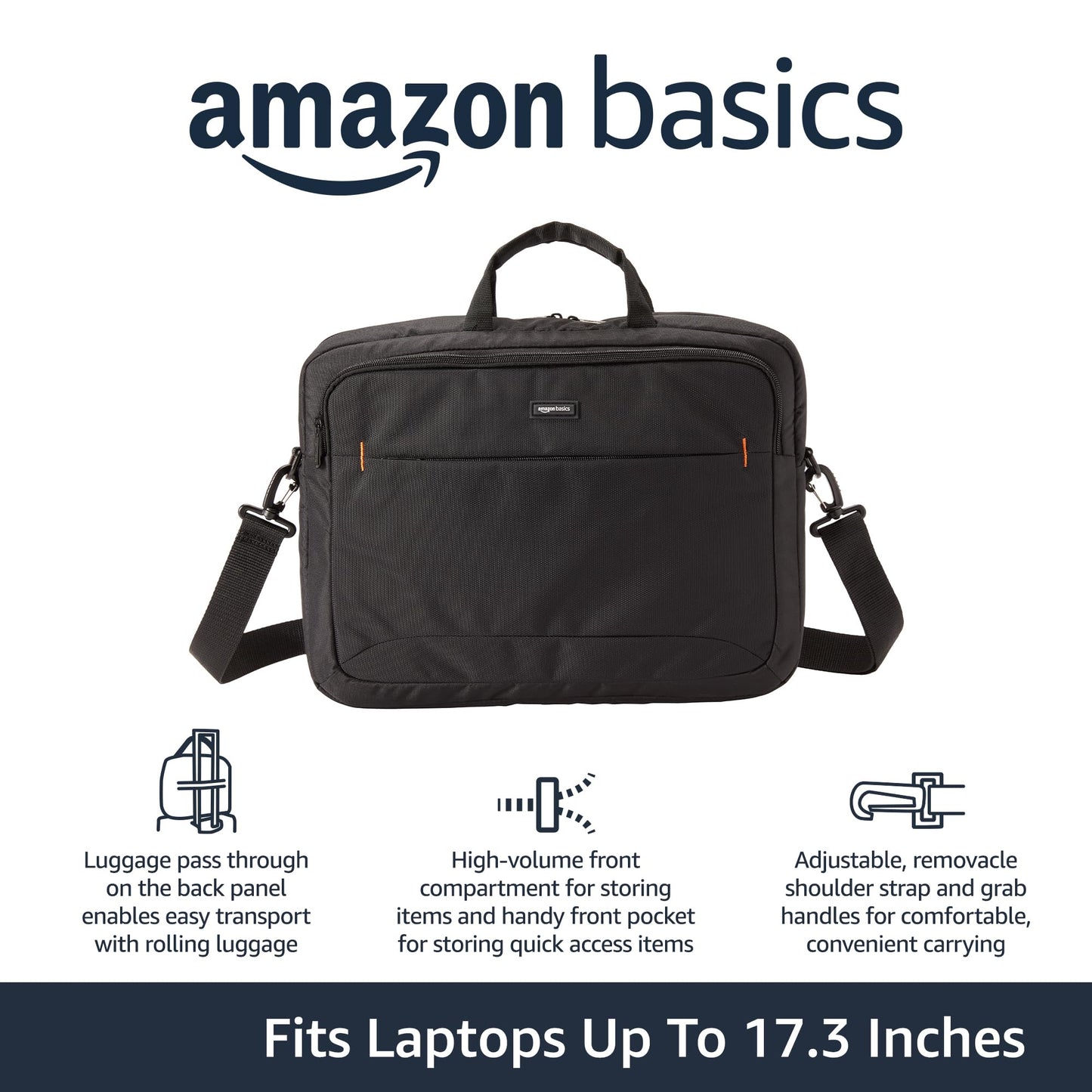 Amazon Basics Laptop Carrying Case Shoulder Strap, 10-pack, 11.6 inch, Black