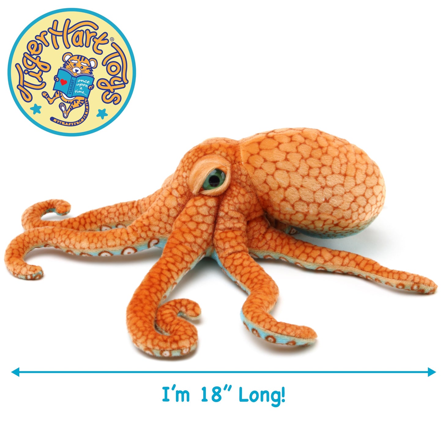 Olympus The Octopus - 18 Inch Stuffed Animal Plush - by TigerHart Toys