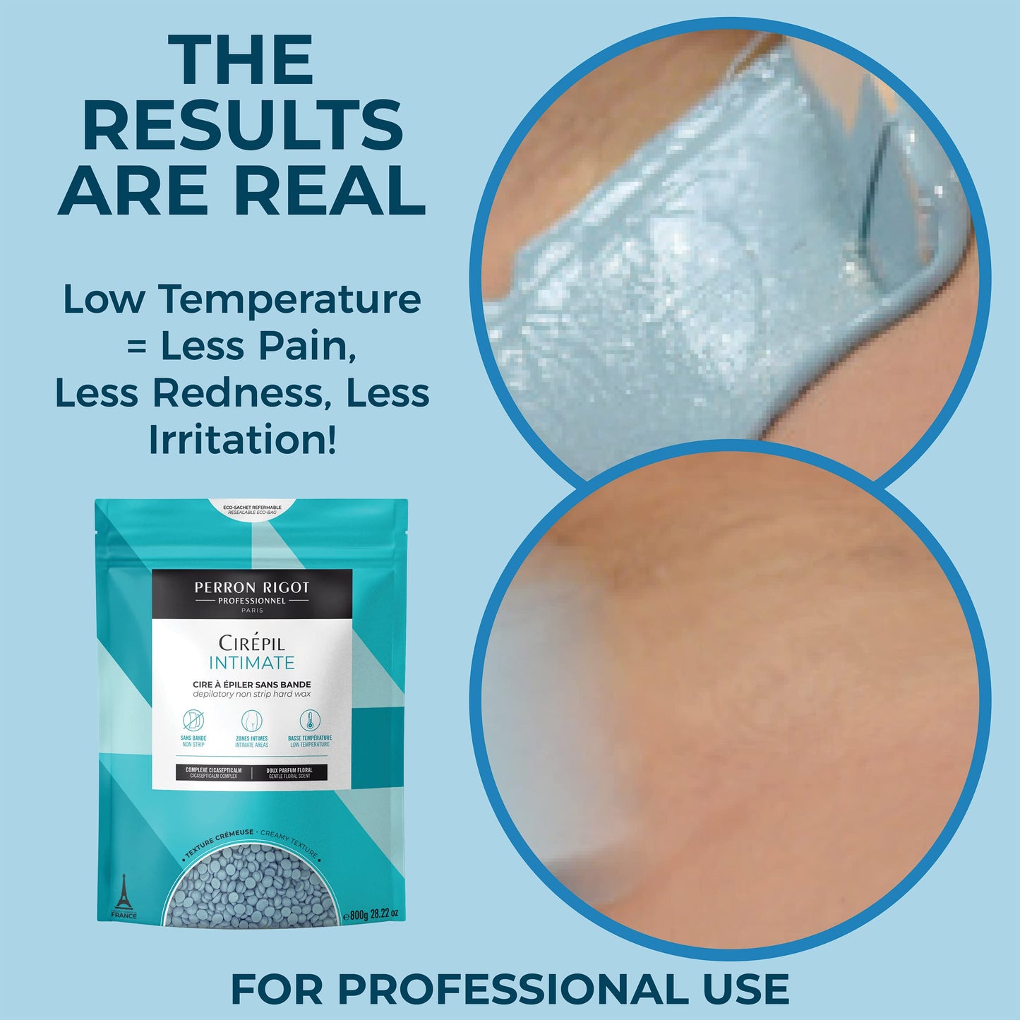 Cirepil - Intimate - 800g / 28.22 oz Wax Beads Bag - Soothing & Cicasepticalm Complex - All Hairs, Perfect for Intimate Areas & Sensitive Skins