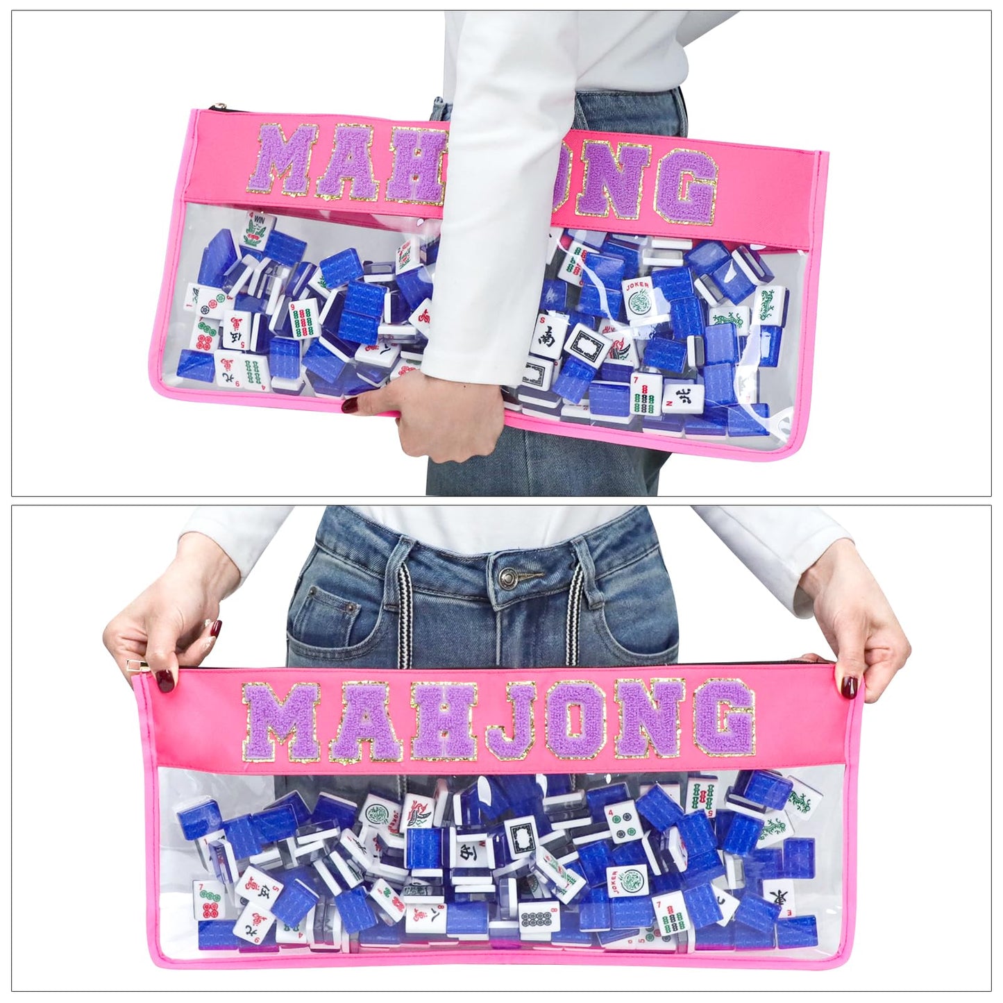 GUSTARIA Empty Mahjong Bag, Mahjong Case for American Mahjong Set (Case Only)