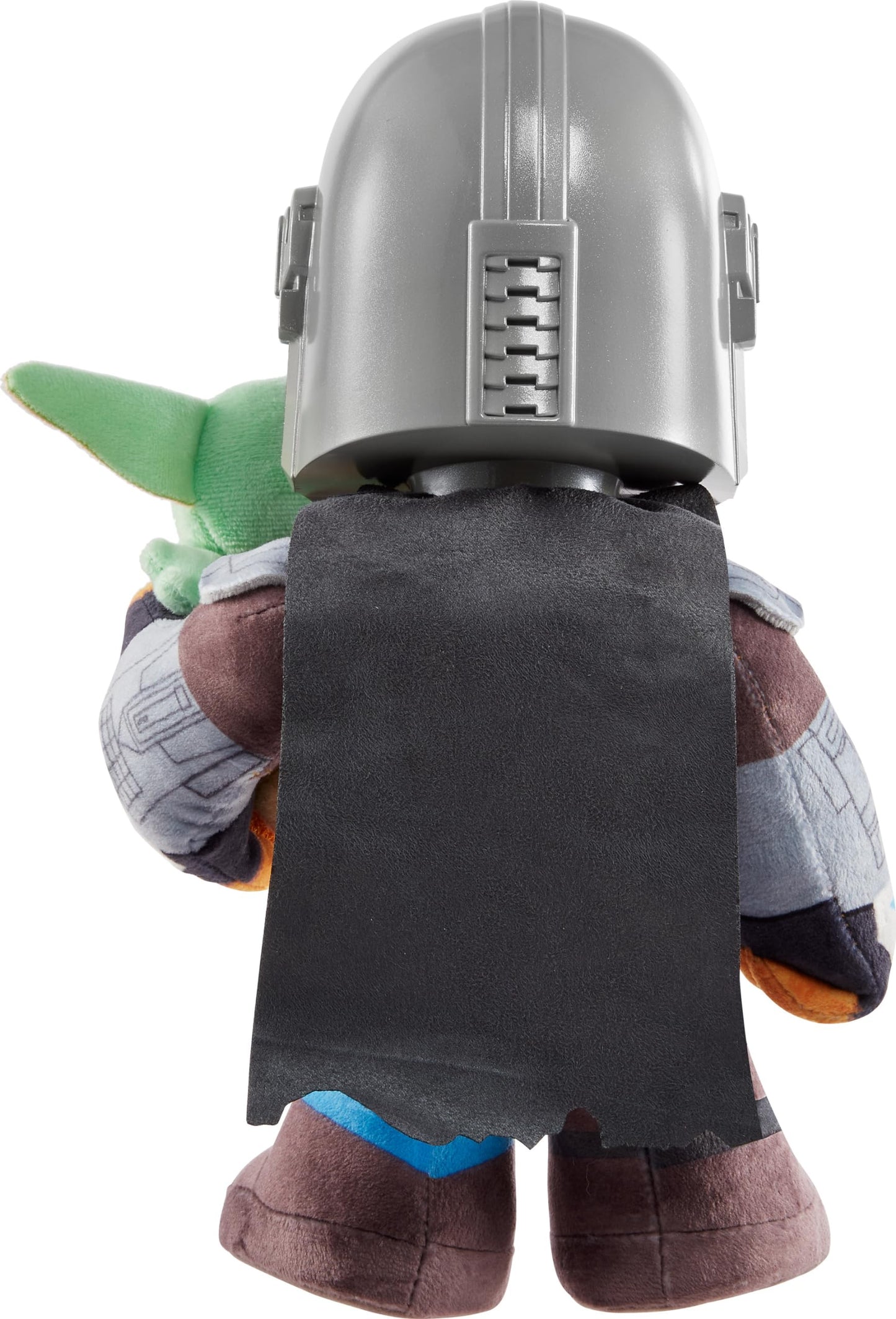Mattel Star Wars Clan of Two: The Mandalorian Plush Set with 11-inch Mandalorian Soft Doll, Smaller Detachable Grogu Figure & Sound Feature