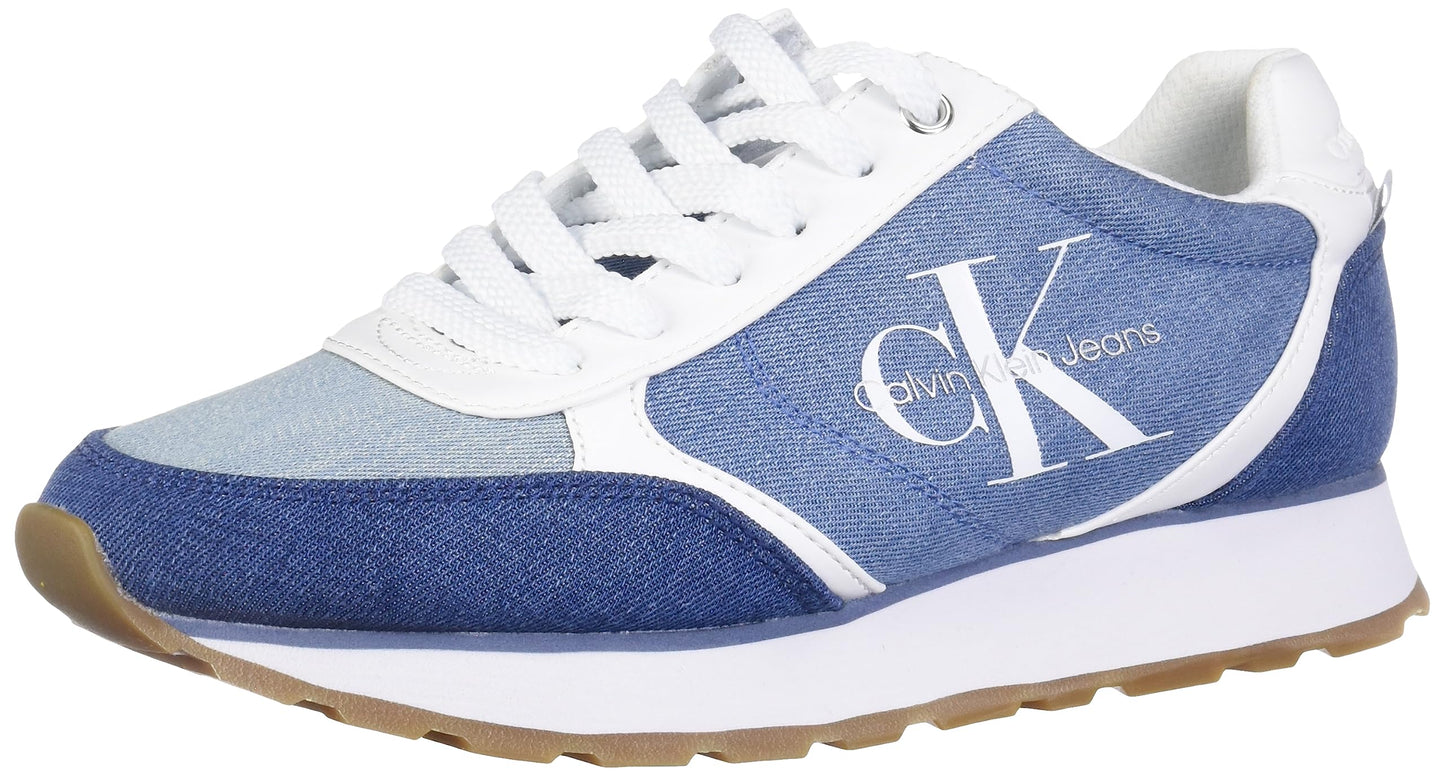 Calvin Klein Women's CAYLE Sneaker, Blue Denim 450, 10