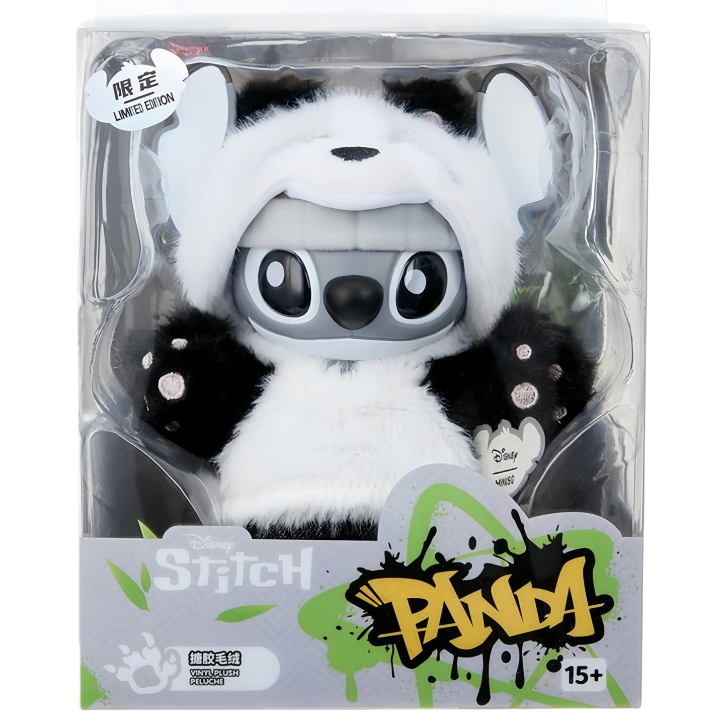 MINISO Disney Stitch GenZ Street Panda Clothes Collection Vinyl Plush Figure Model Random Design Toy Collectible Toy for Home Decor Birthday Gifts