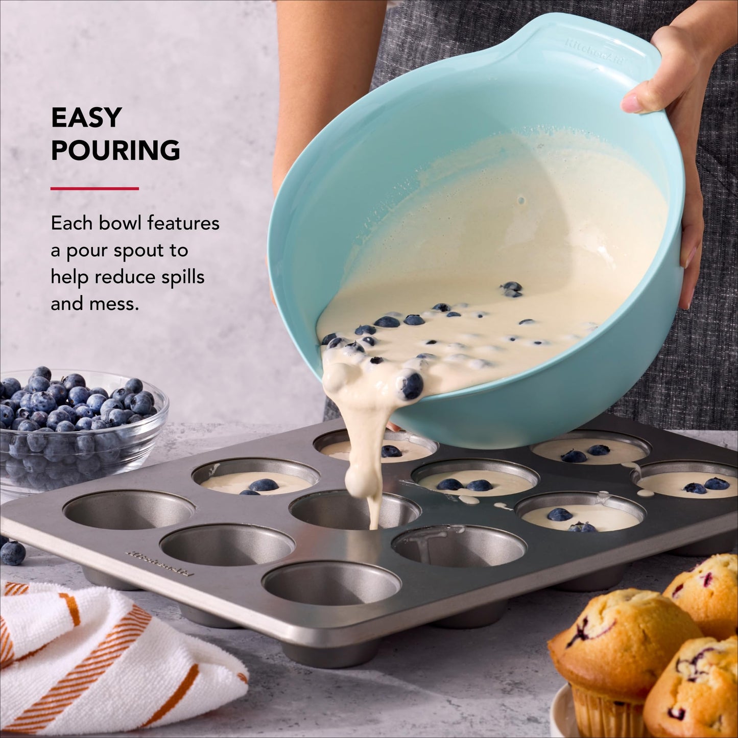 KitchenAid Universal Nesting Plastic Mixing Bowls