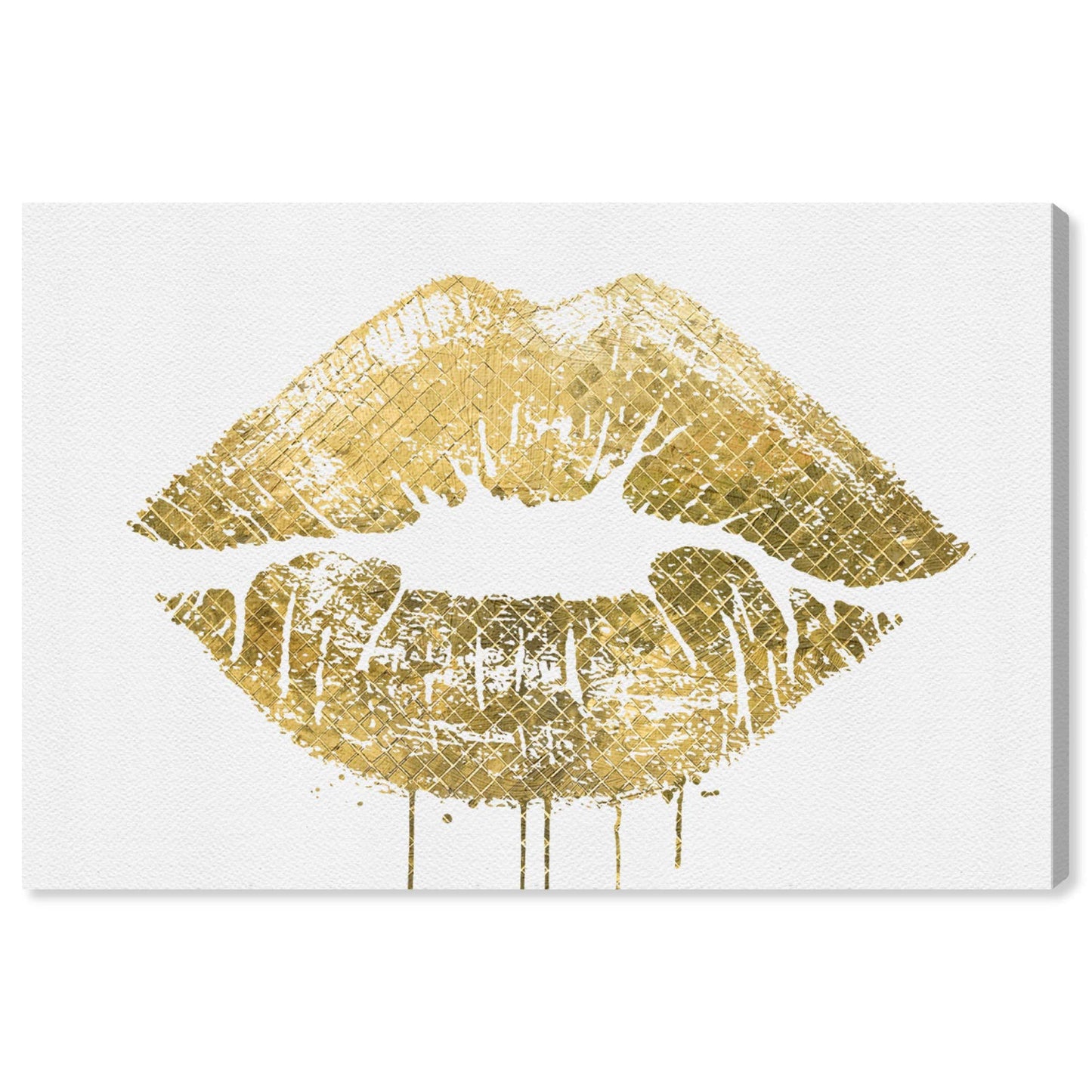 The Oliver Gal Artist Co. Fashion and Glam Wall Art Canvas Prints Please' Home Décor, 30 in x 20 in, White, Gold