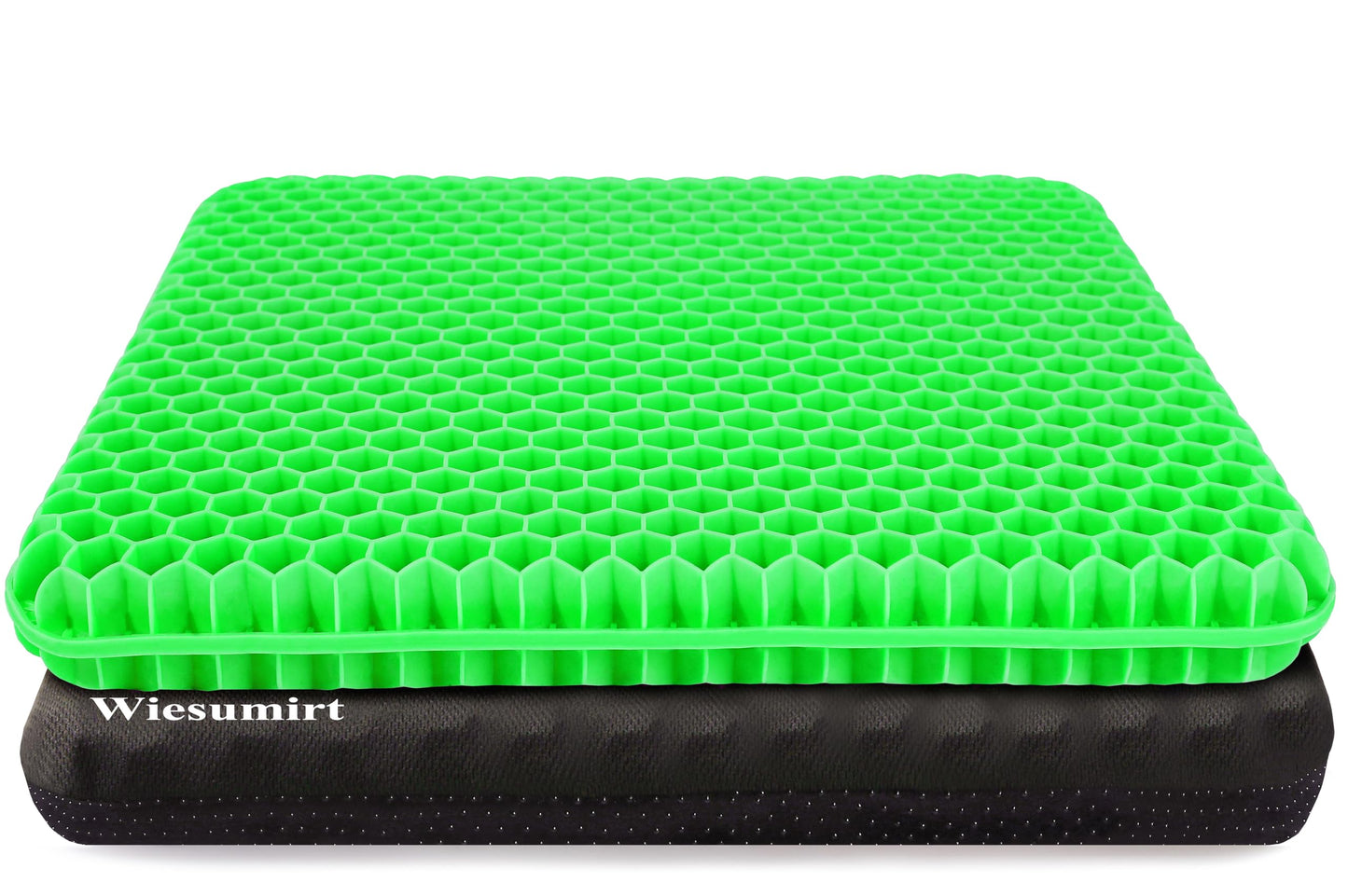 Plus Size Gel Seat Cushion for Long Sitting, Extra Large and Thick, Seat Cushion for Back, Hip, Sciatica, Tailbone Pain Relief, Used for Office, Wheelchair, Car, Recliner, Stadium, Kayka.(Grass Green)