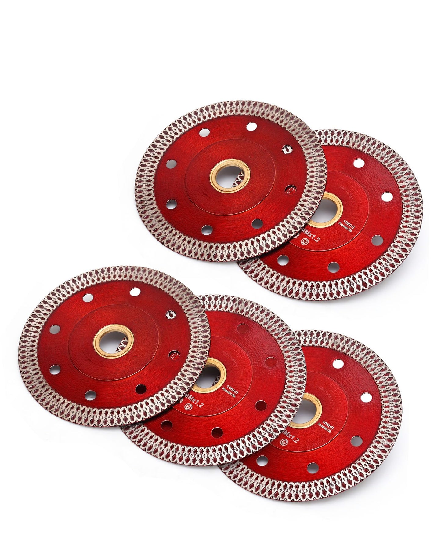 4 in Super Thin Dry Wet Diamond Porcelain Saw Blades Ceramic Cutting Disc Wheels for Cutting Tile Porcelain Granite Marbles(91-5PCS)……