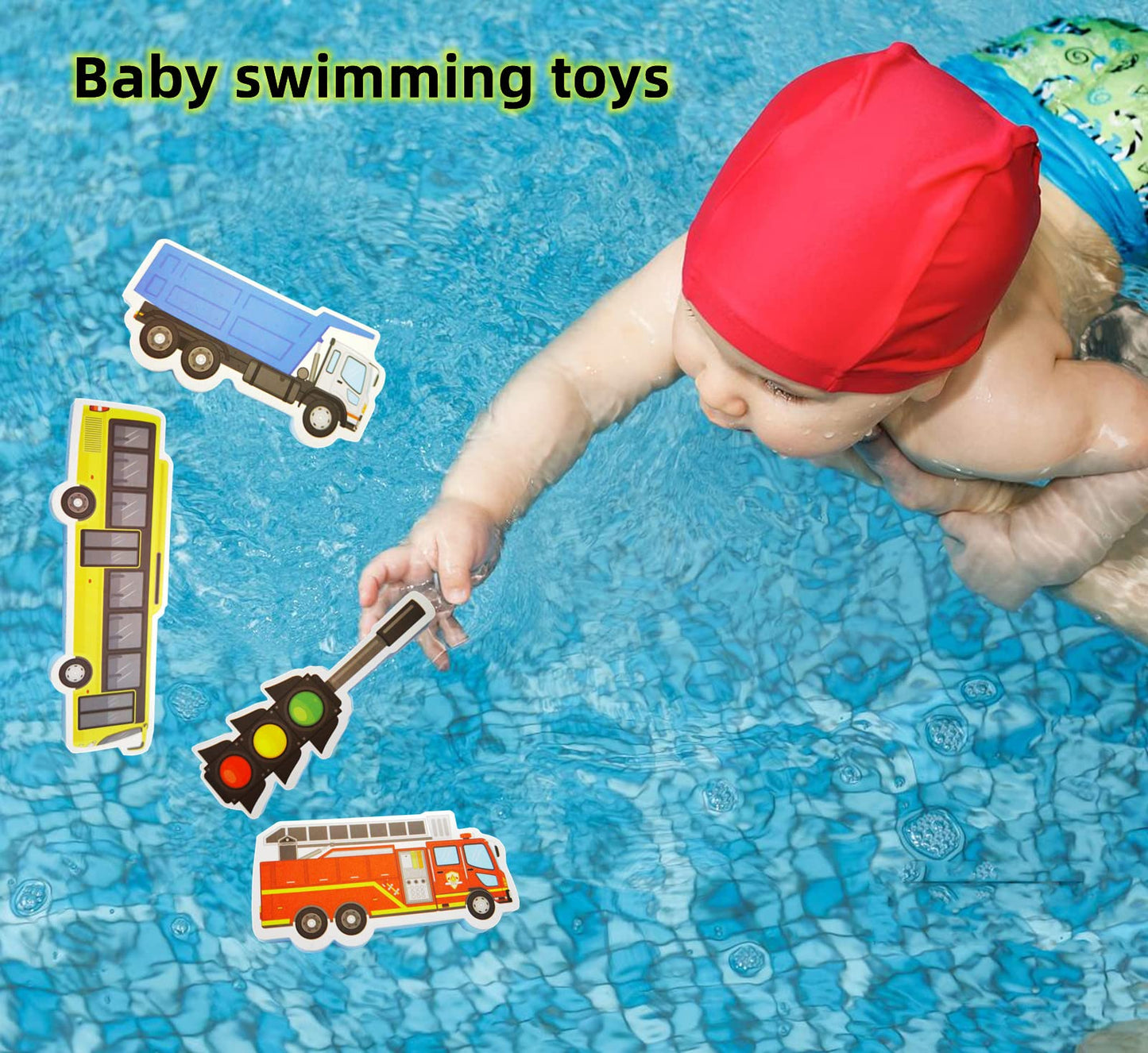 Foam Bath Toys for Toddlers- 30 Piece Vehicles Bath Stickers with Storage Bag Educational Floating Bathtub Traffic Preschool Non-Toxic Fun Bathing for Baby Girls Boys Toddler Kids