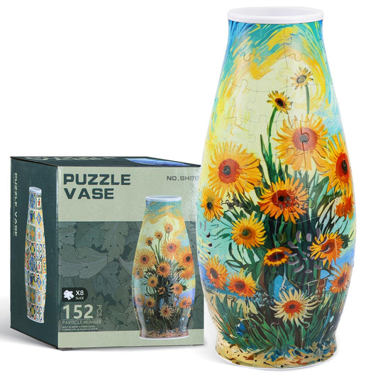 BELEEV 3D Puzzles for Adults, Unique Arts and Crafts for Adults, Unique Housewarning Gifts for Women & Men (Sunflower)