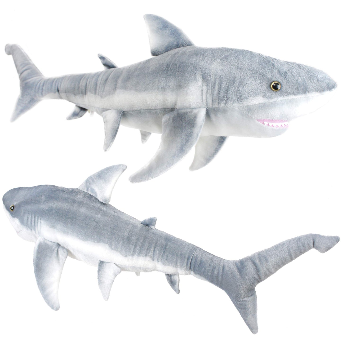 VIAHART Sammy The Shark - 34 Inch Long Great White Stuffed Animal Plush - by TigerHart Toys