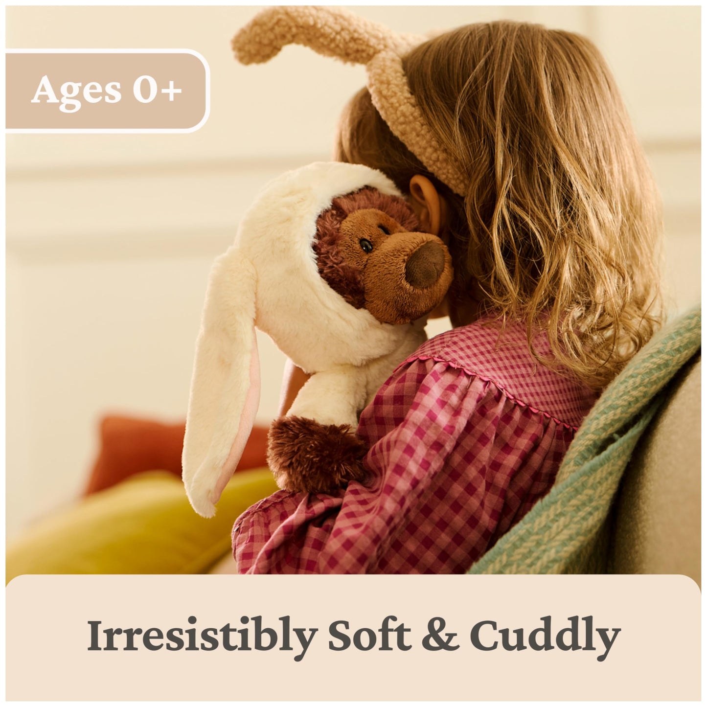 GUND Philbin Bunny Plush, Premium Teddy Bear with Easter Bunny Costume, Stuffed Animal for Ages 0 and Up, 10”
