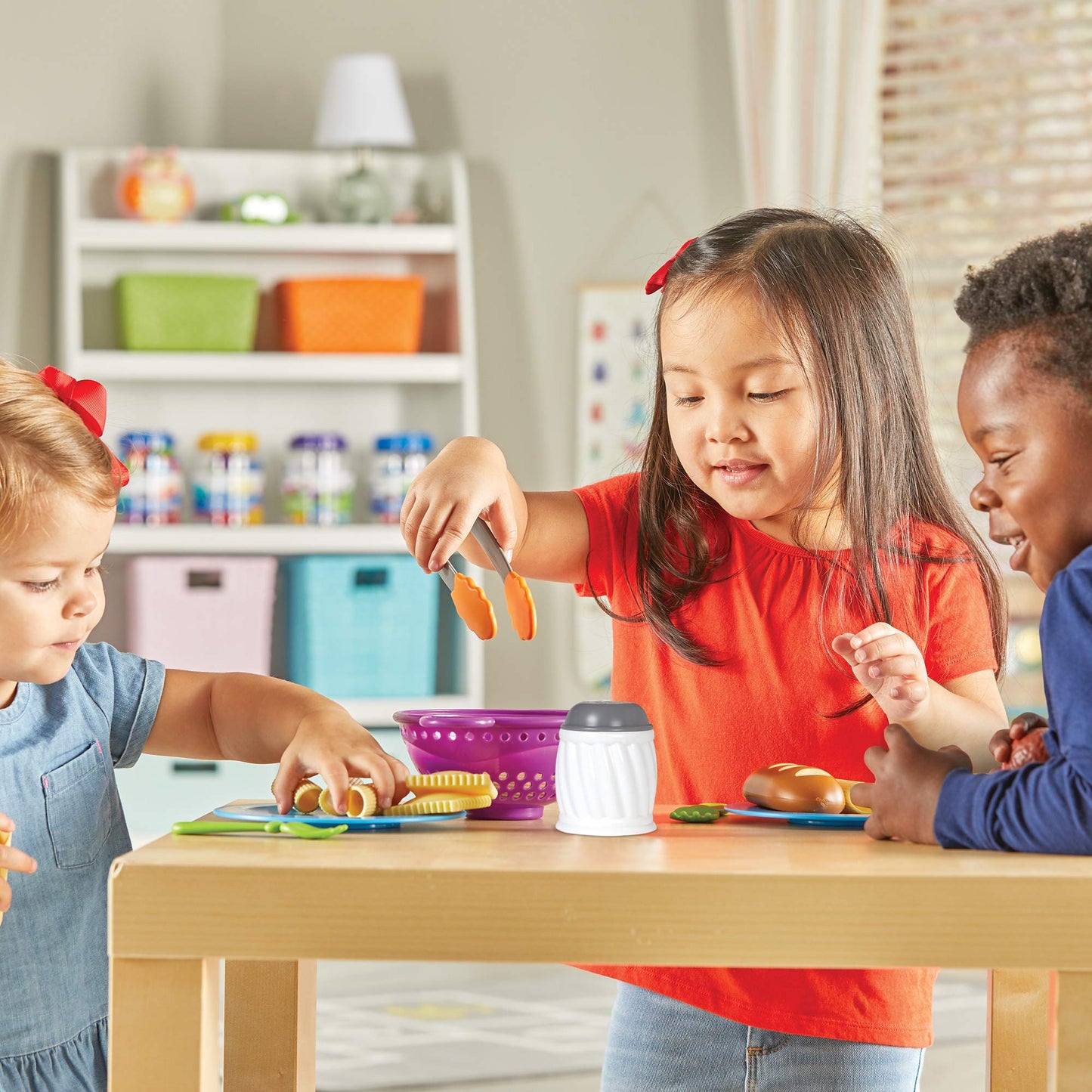Learning Resources CA New Sprouts Pasta Time, Pretend Play, Play Food, 20 Piece Set, Ages 2+ , Multicolor